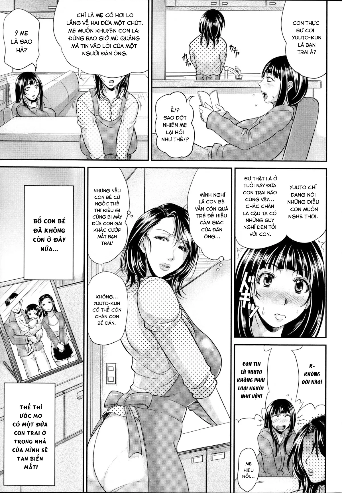 HentaiVN.net - Ảnh 7 - Kế hoạch giữ lại con rể. [Mama no Jinsei Sekkeizu] - Chap 1