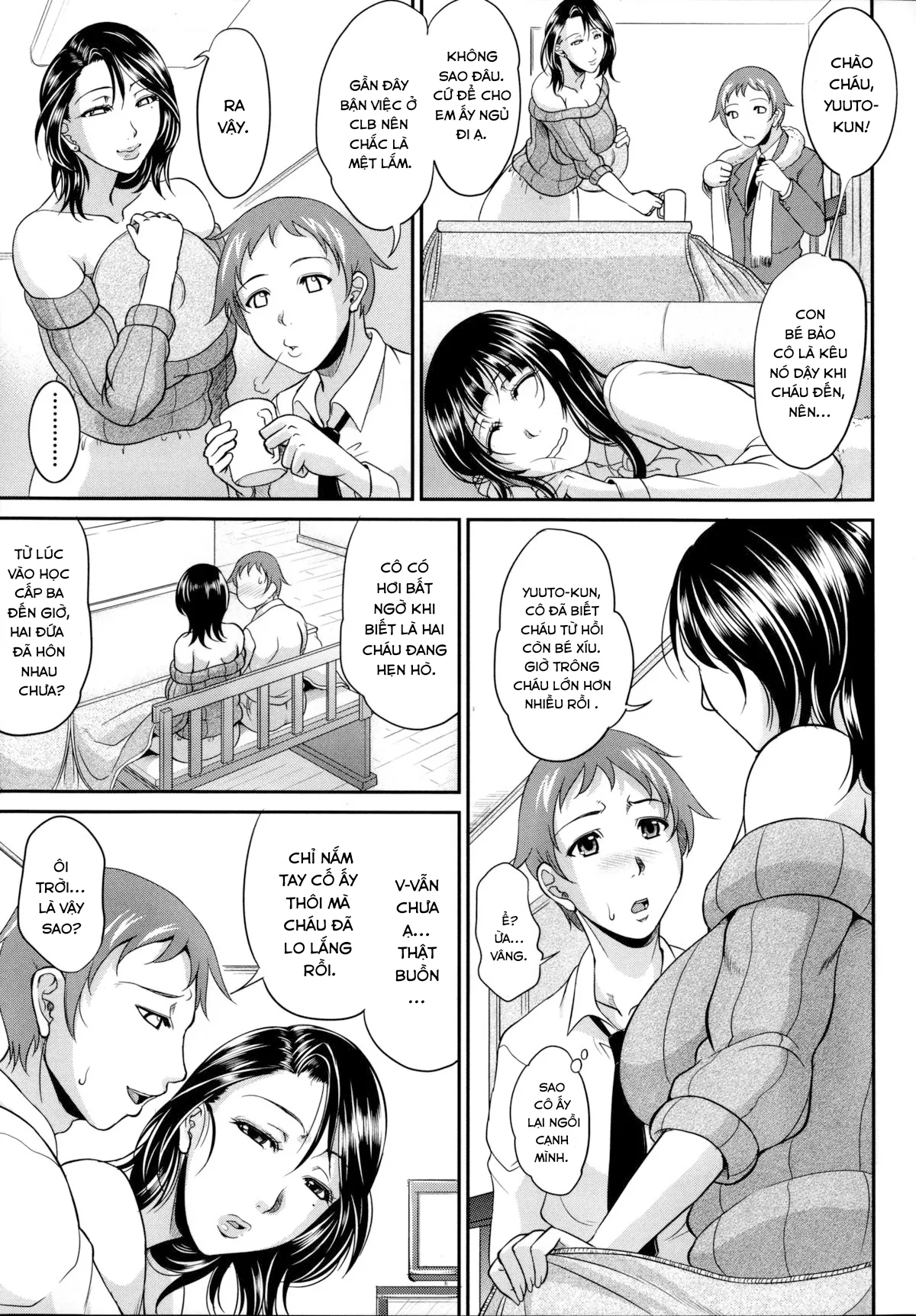 HentaiVN.net - Ảnh 9 - Kế hoạch giữ lại con rể. [Mama no Jinsei Sekkeizu] - Chap 1