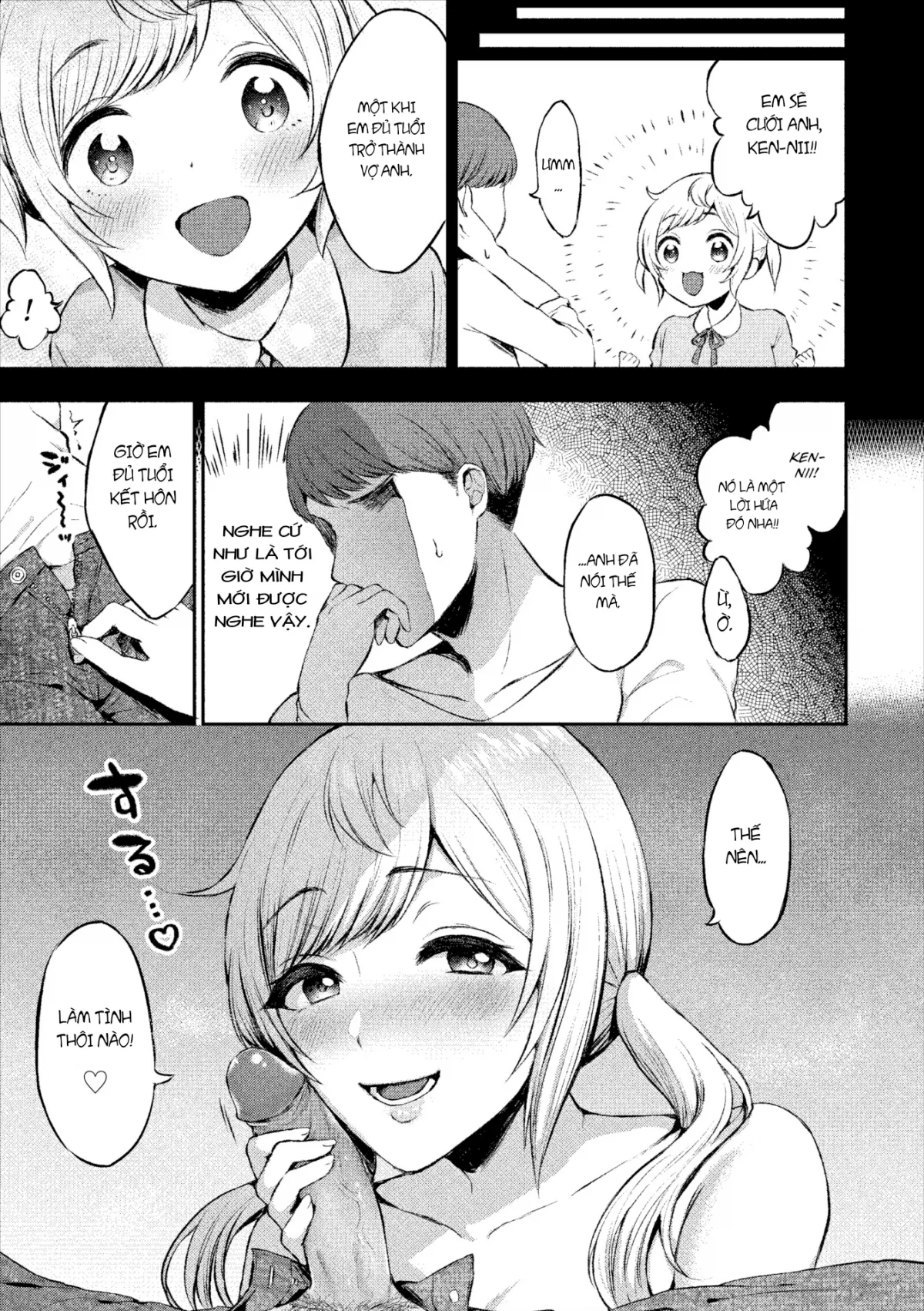 HentaiVN.net - Ảnh 5 - Em Yêu Anh Nhiều Lém! - Chap 1