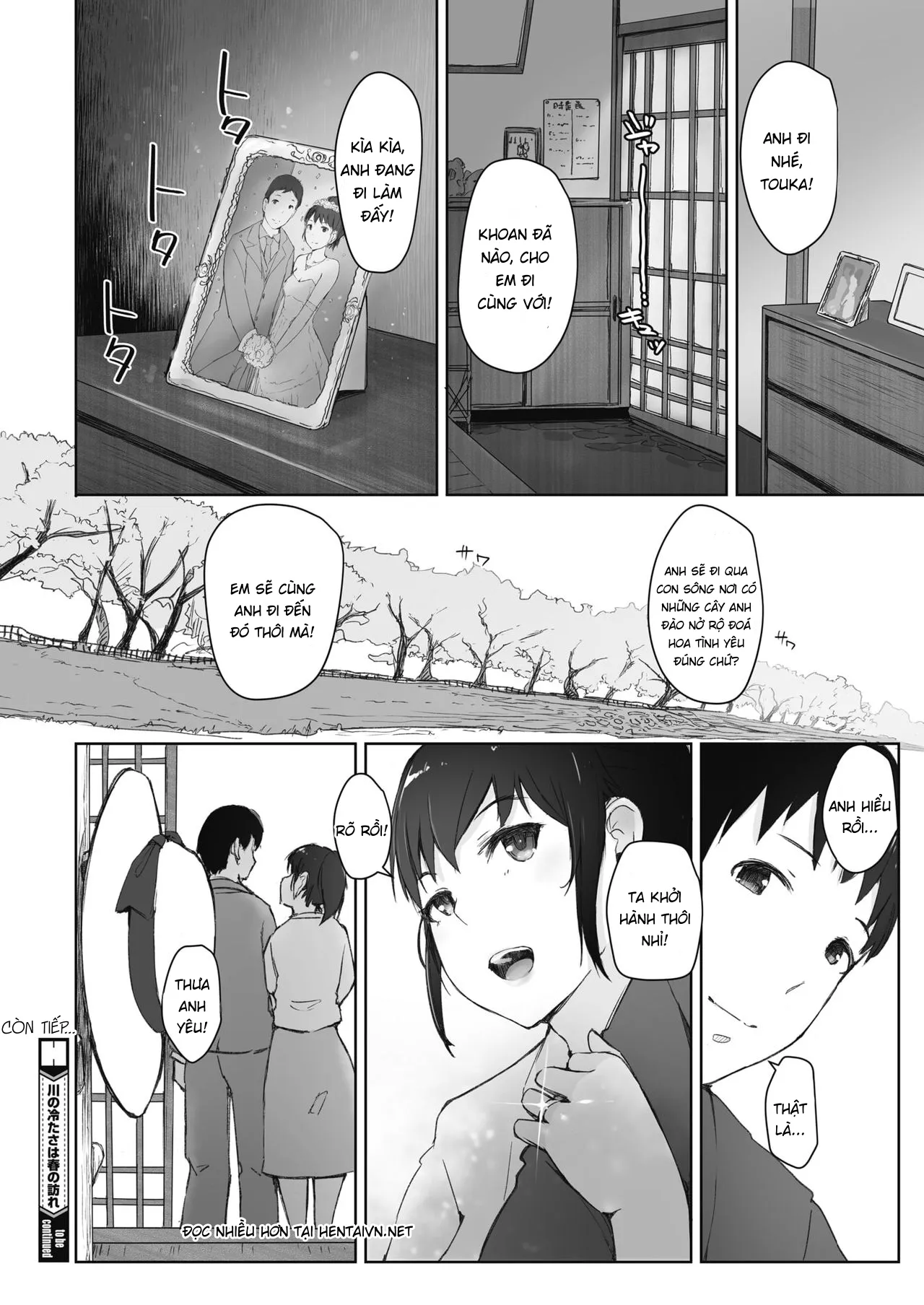 HentaiVN.net - Ảnh 23 - Dấu hiệu sự trở lại của mùa xuân [The Coolness of the River Marks the Arrival of Spring] - Chap 1