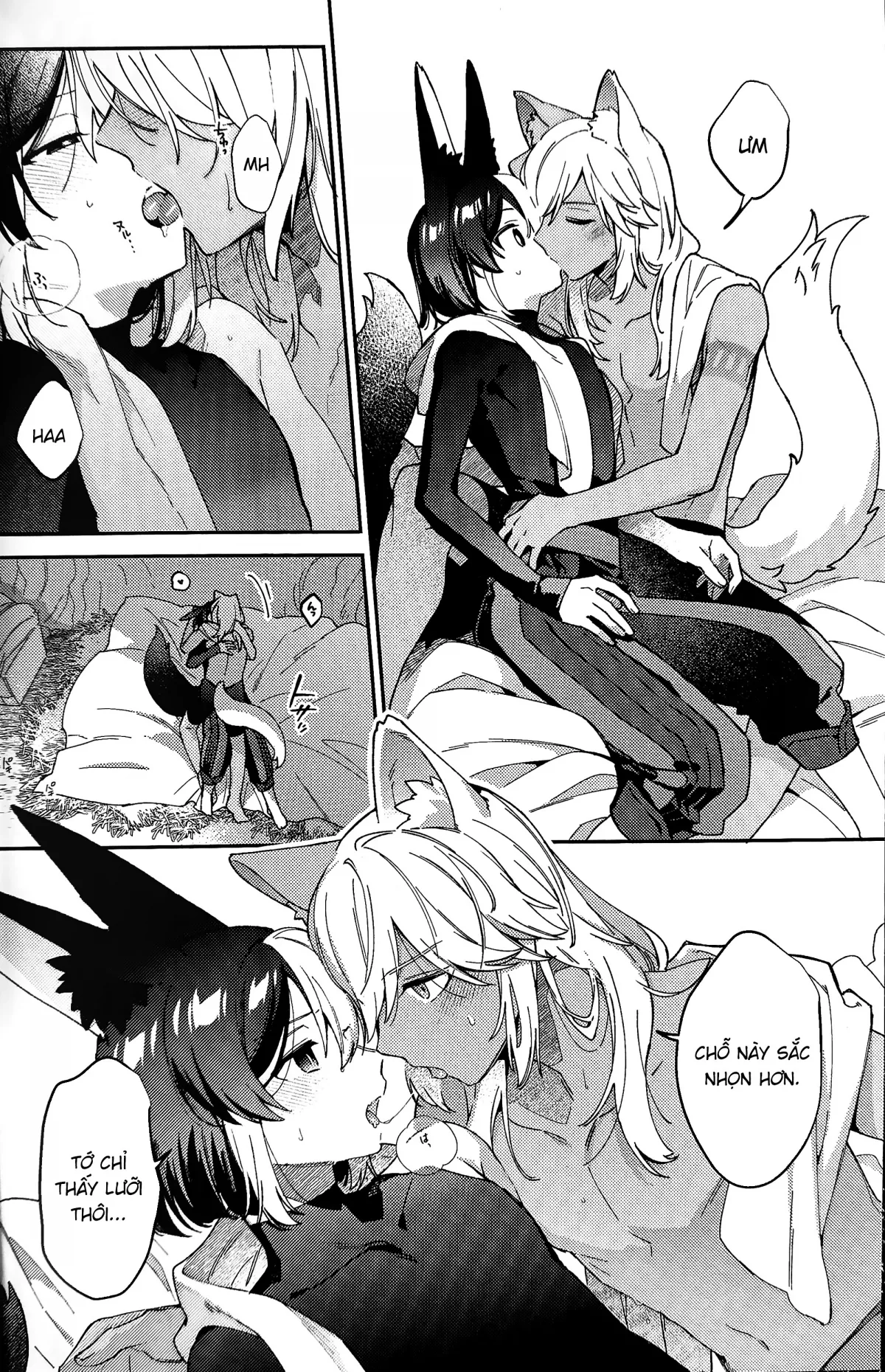 HentaiVN.net - Ảnh 15 - ookami ni natta tomodachi no yosuga okashii!! - Chap 1