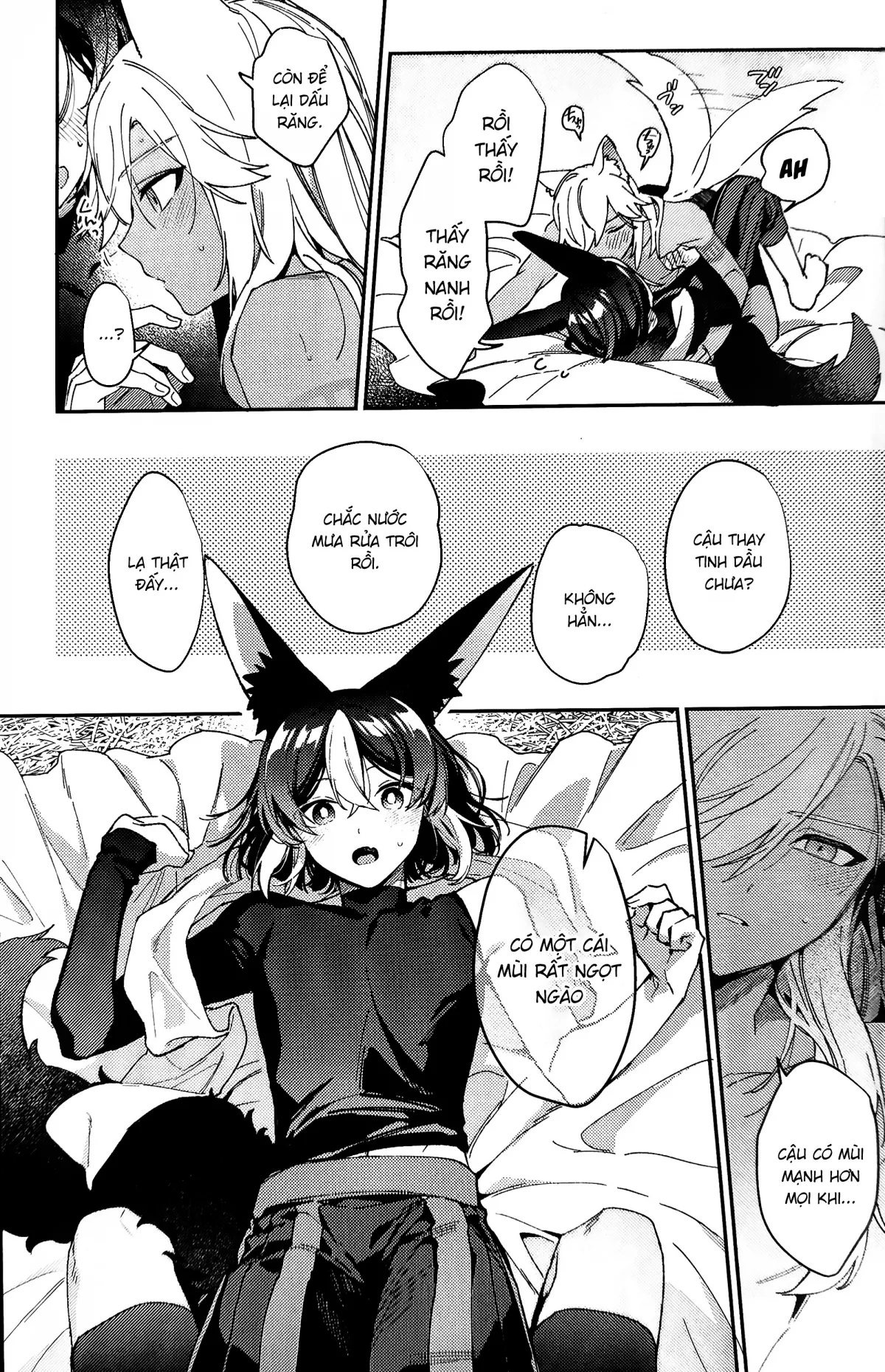 HentaiVN.net - Ảnh 16 - ookami ni natta tomodachi no yosuga okashii!! - Chap 1