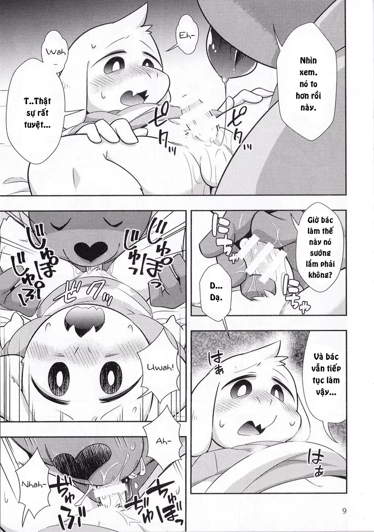 HentaiVN.net - Ảnh 8 - Seijino Obenkyou (Undertale) [STUDY OF XXXXX] - Chap 1