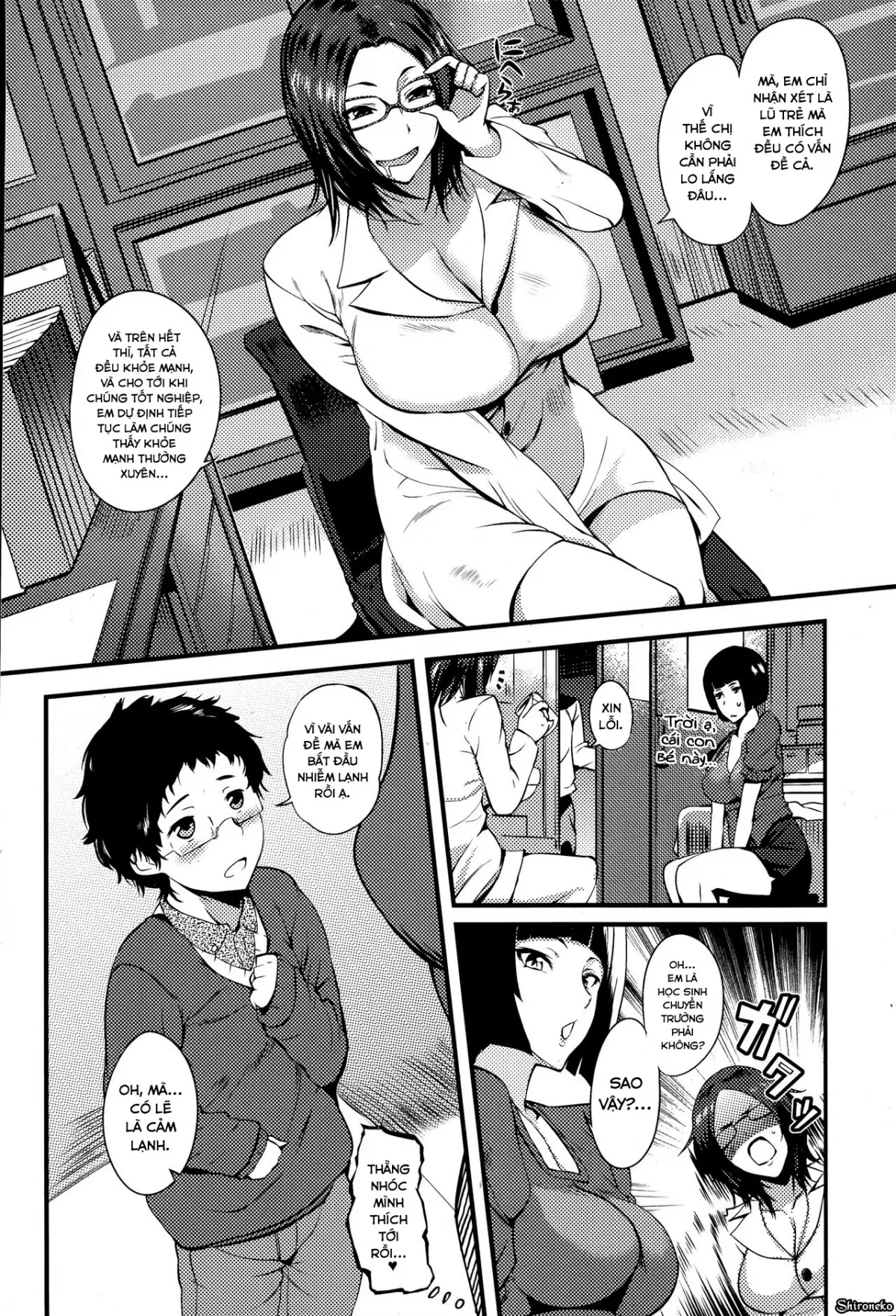 HentaiVN.net - Ảnh 7 - Hoken no Sensei no Shinsatsu - Chap 1