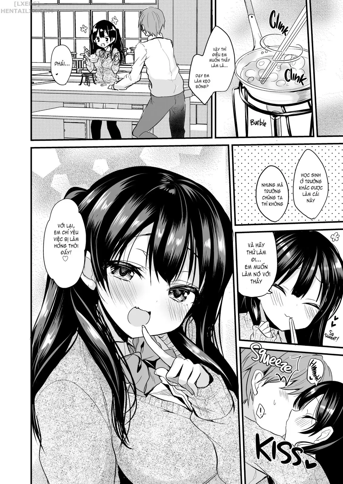HentaiVN.net - Ảnh 15 - Làm tình với em, sensei [Make Love to Me and Spoil Me, Teacher!] - Chap 1