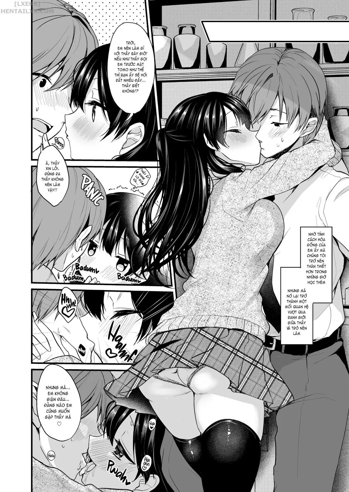 HentaiVN.net - Ảnh 5 - Làm tình với em, sensei [Make Love to Me and Spoil Me, Teacher!] - Chap 1