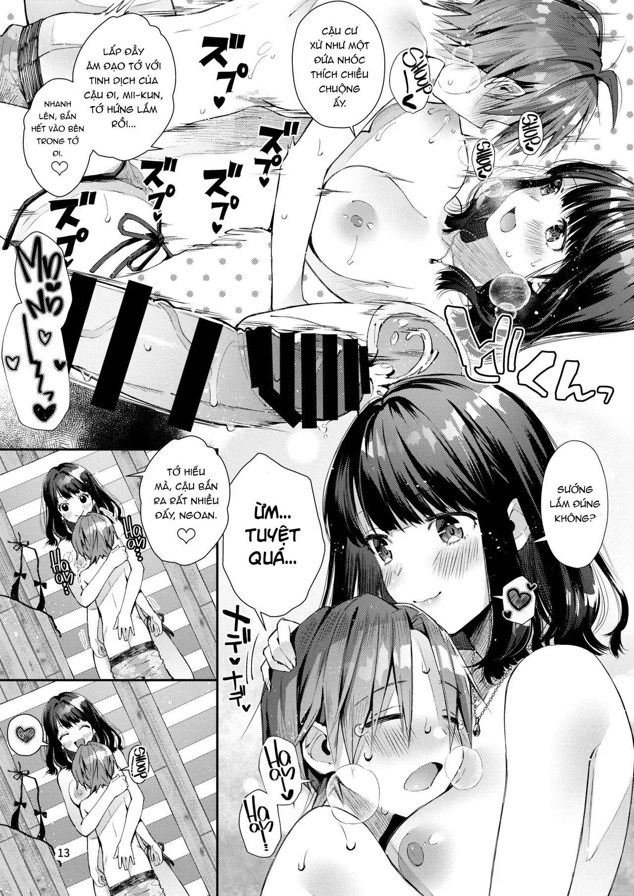 HentaiVN.net - Ảnh 14 - Hạnh phúc bên tình yêu của tôi [Chuu Kono Hon wa Chou Amayakashite Kureru Onee-san to Ichaicha shika Shimasen] - Chap 1