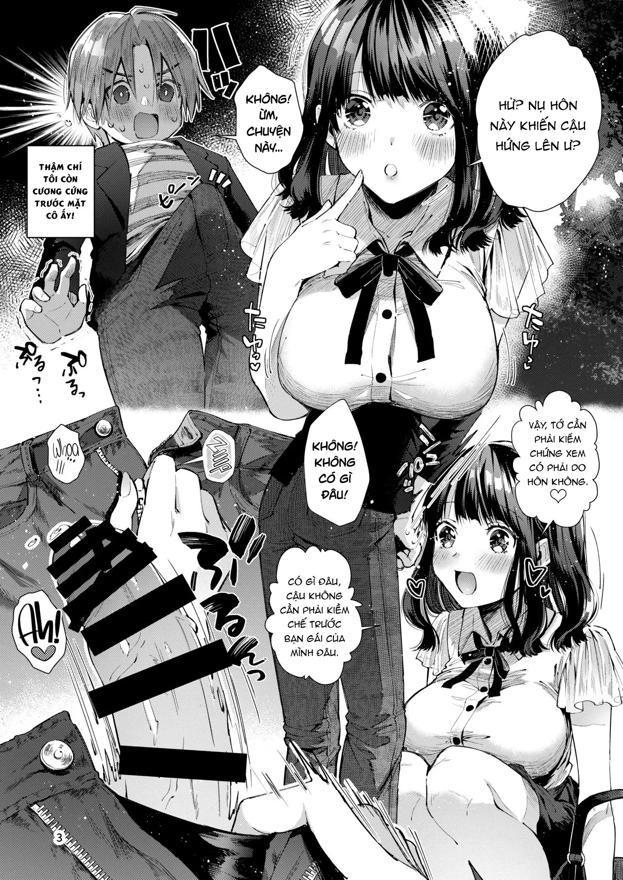 HentaiVN.net - Ảnh 4 - Hạnh phúc bên tình yêu của tôi [Chuu Kono Hon wa Chou Amayakashite Kureru Onee-san to Ichaicha shika Shimasen] - Chap 1