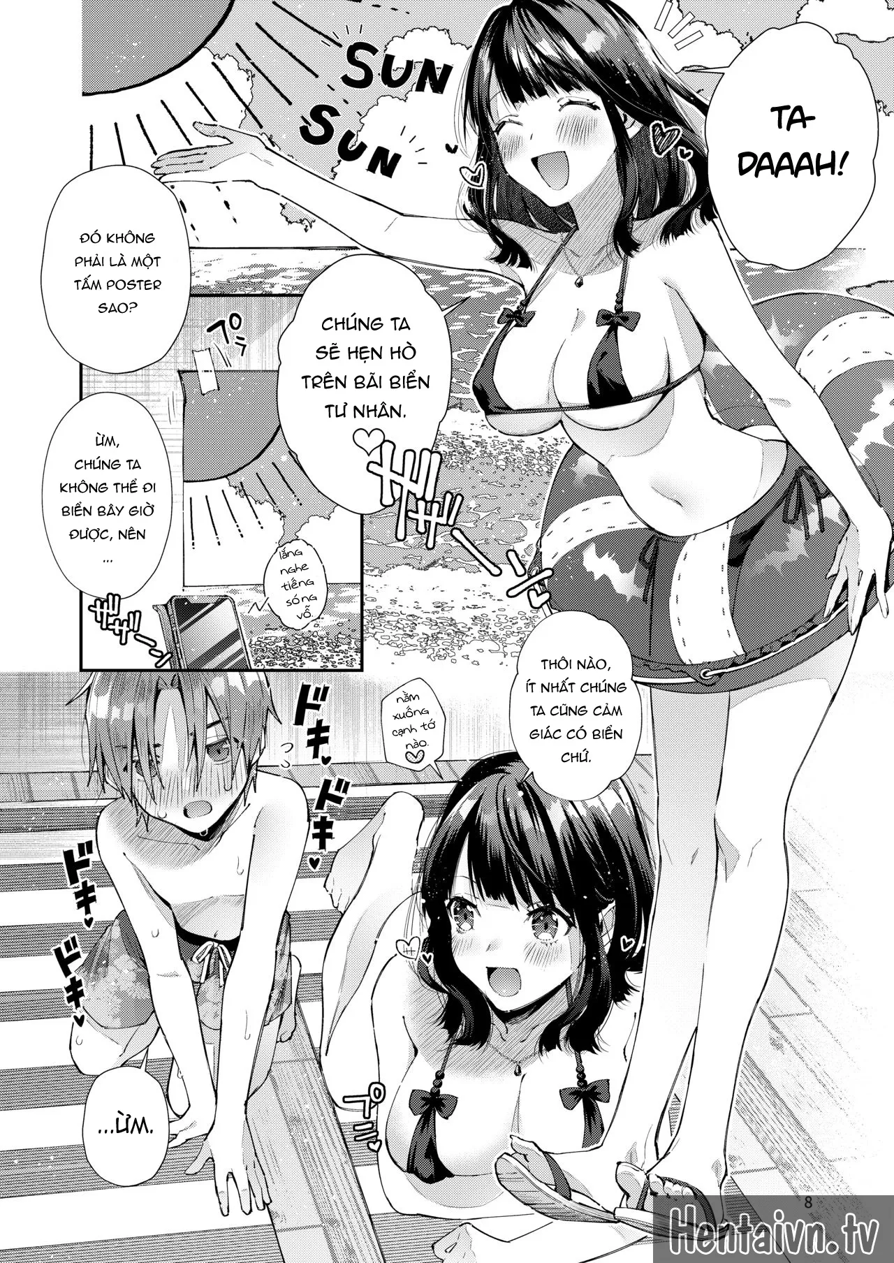 HentaiVN.net - Ảnh 9 - Hạnh phúc bên tình yêu của tôi [Chuu Kono Hon wa Chou Amayakashite Kureru Onee-san to Ichaicha shika Shimasen] - Chap 1