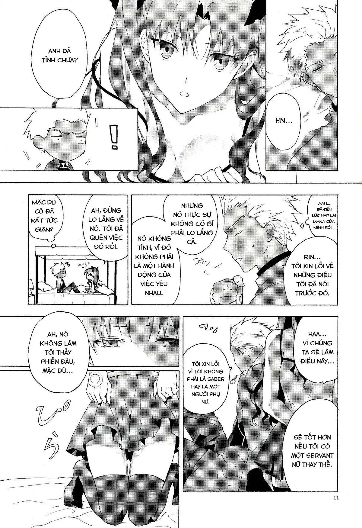 HentaiVN.net - Ảnh 9 - Oubou to Onjou no Shujuu Ai (Fate/stay night) [横暴と恩情の主従愛 (Fate/stay night)] - Chap 1