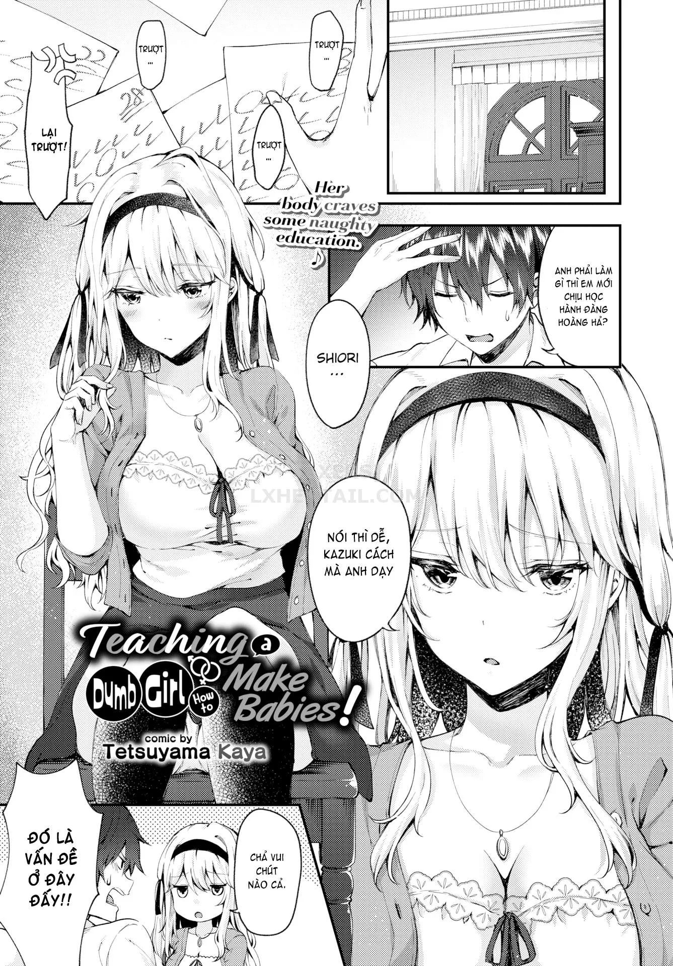 HentaiVN.net - Ảnh 5 - Teaching a Dumb Girl How to Make Babies! - Chap 1