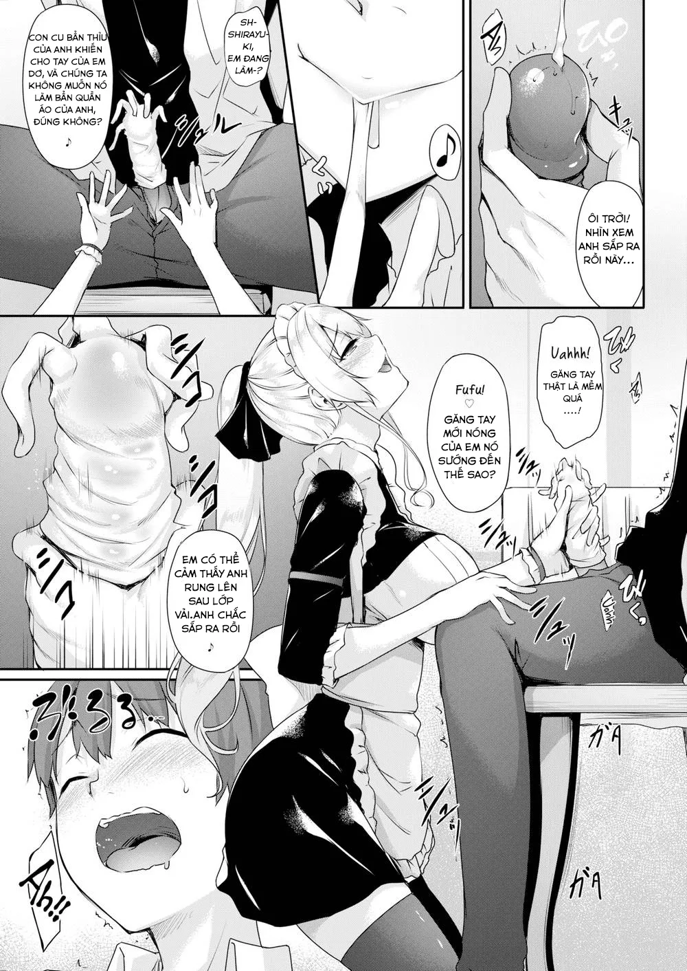 HentaiVN.net - Ảnh 5 - Shirayukijou no Gohoushi Lesson - Chap 1