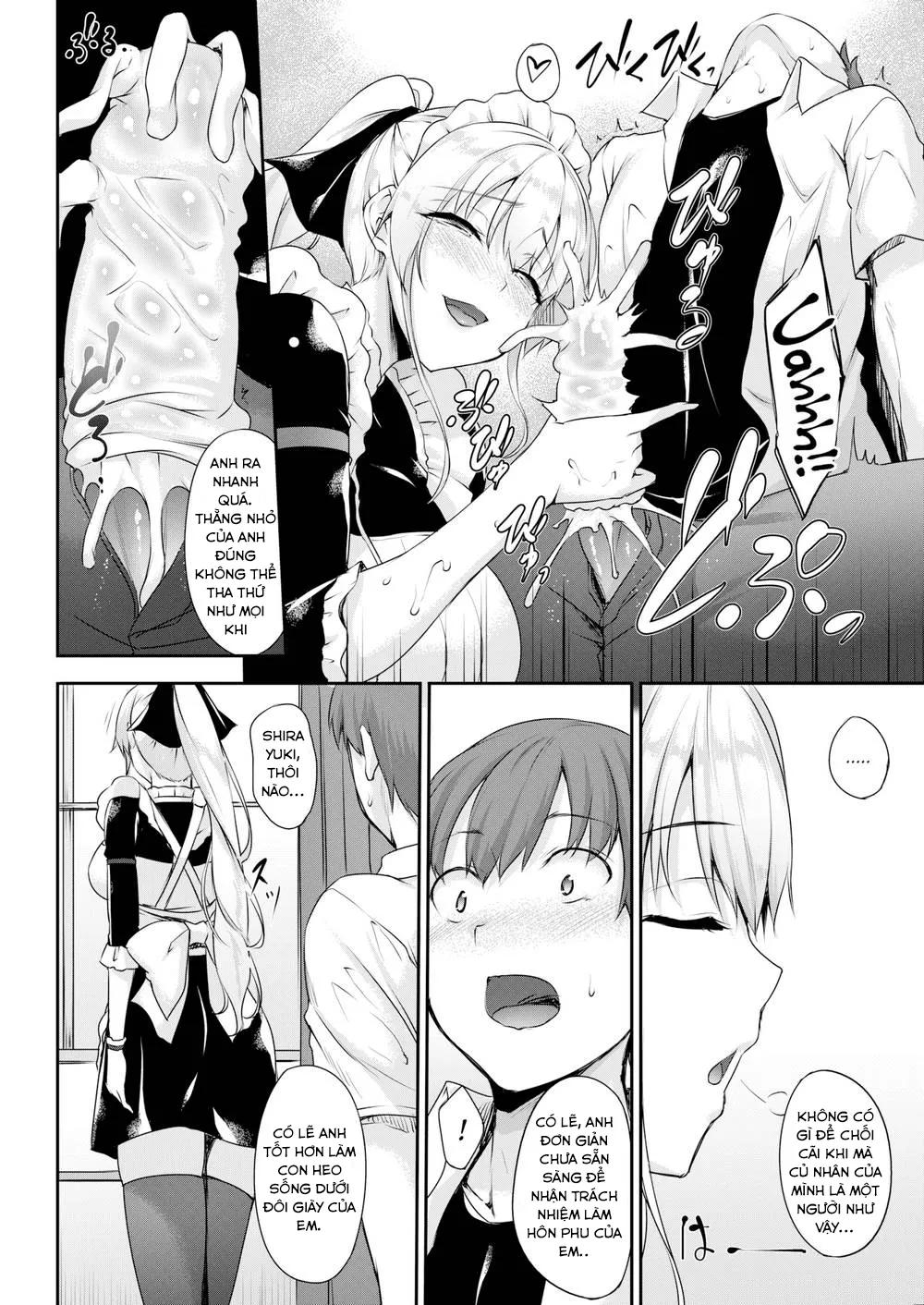 HentaiVN.net - Ảnh 6 - Shirayukijou no Gohoushi Lesson - Chap 1