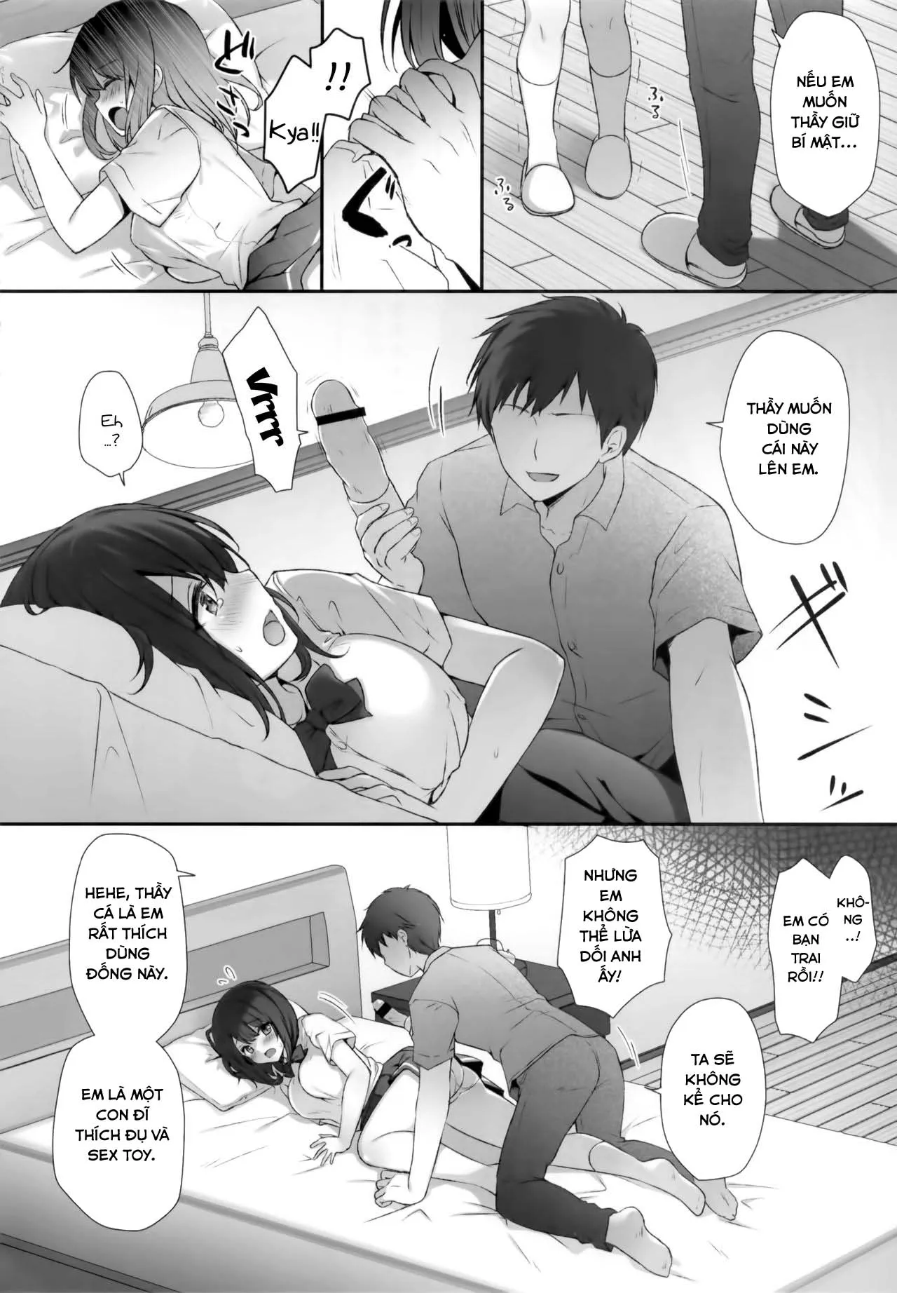 HentaiVN.net - Ảnh 6 - Sensei đừng mà~ [Sensei Dame desu... ~Kyonyuu Shoujo Momoka no Futaana Omocha Seme~ ; Sensei We Shouldn't...] - Chap 1