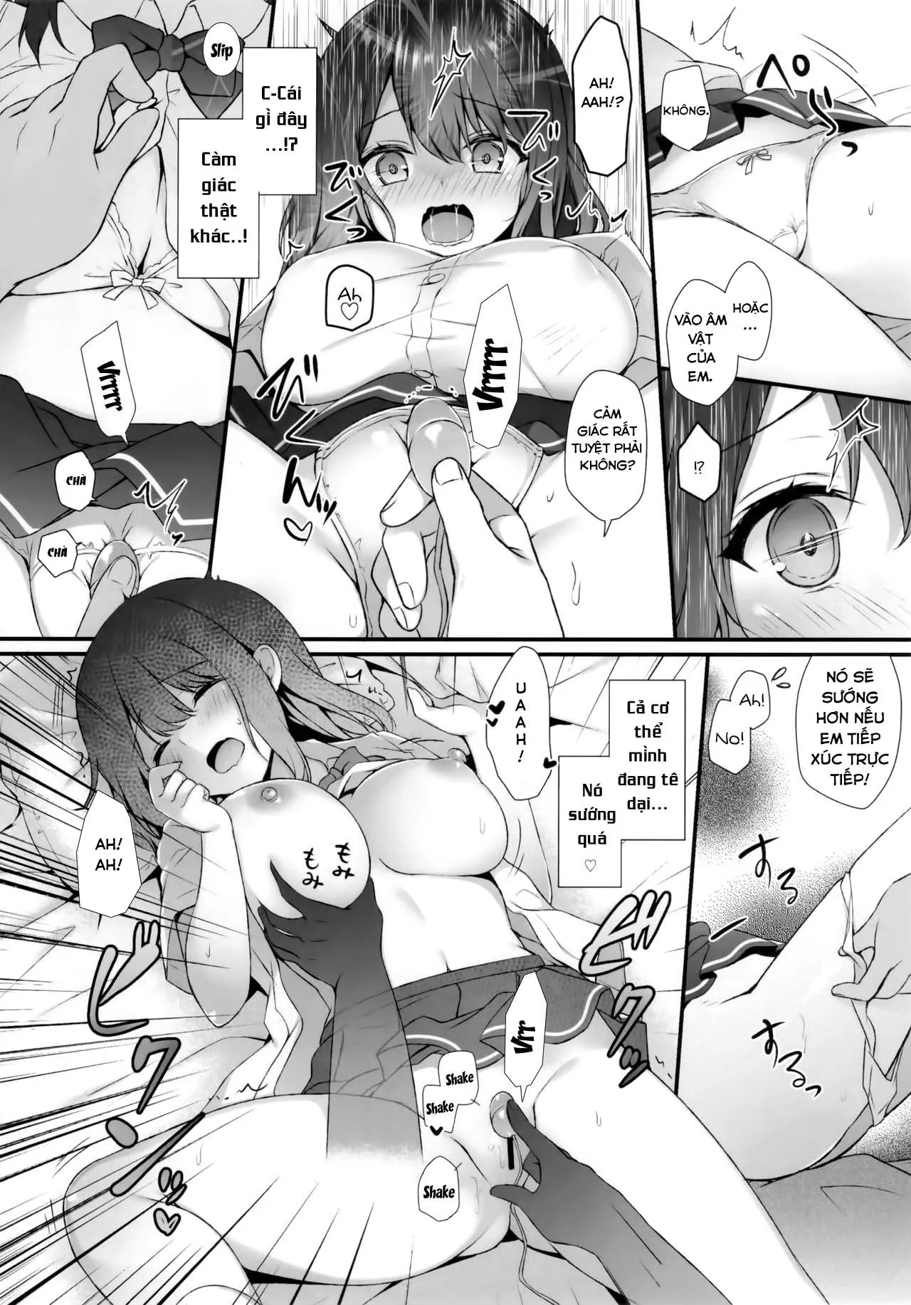 HentaiVN.net - Ảnh 8 - Sensei đừng mà~ [Sensei Dame desu... ~Kyonyuu Shoujo Momoka no Futaana Omocha Seme~ ; Sensei We Shouldn't...] - Chap 1
