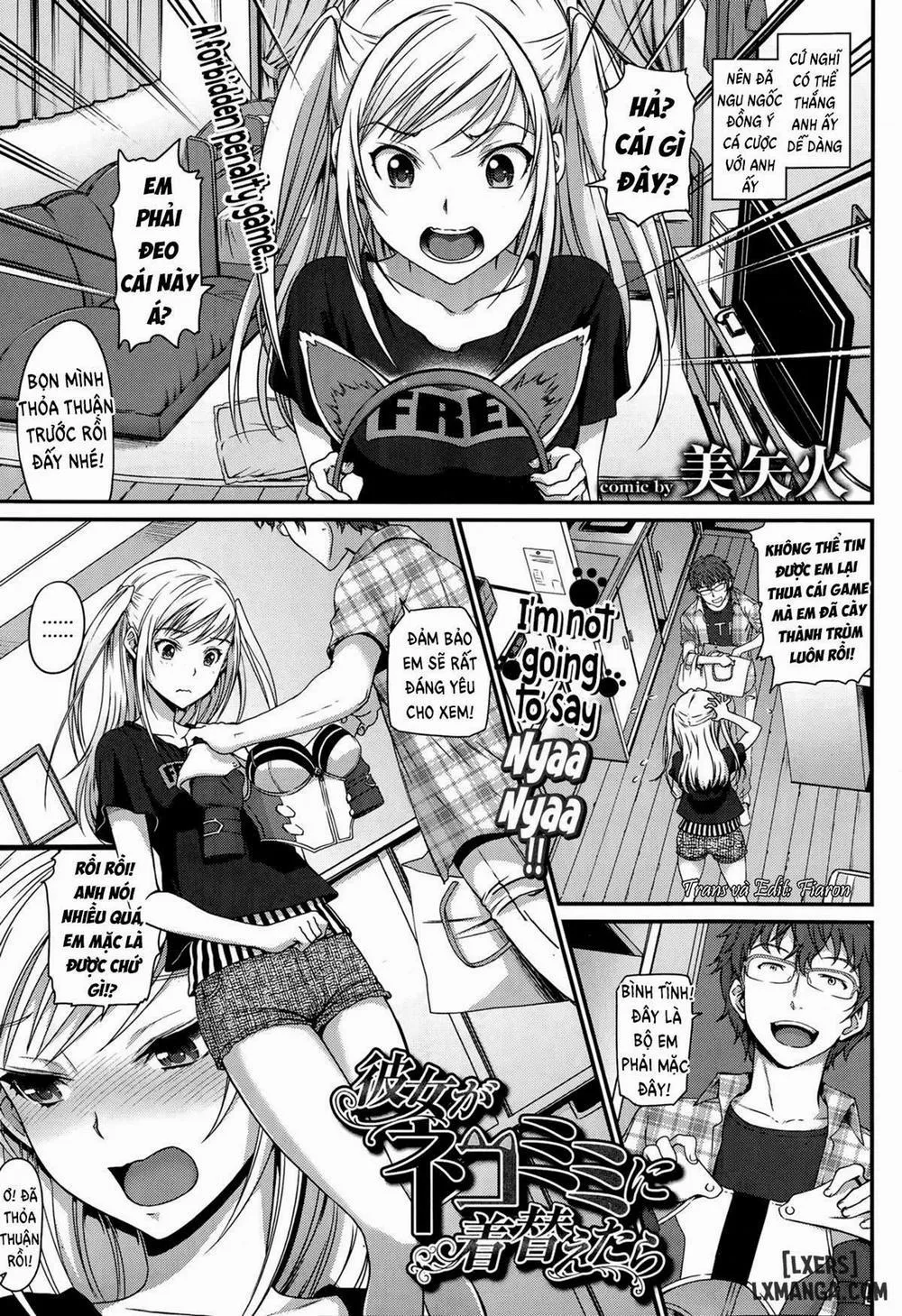 HentaiVN.net - Ảnh 1 - Kanojo ga Nekomimi ni Kigaetara - Chap 1