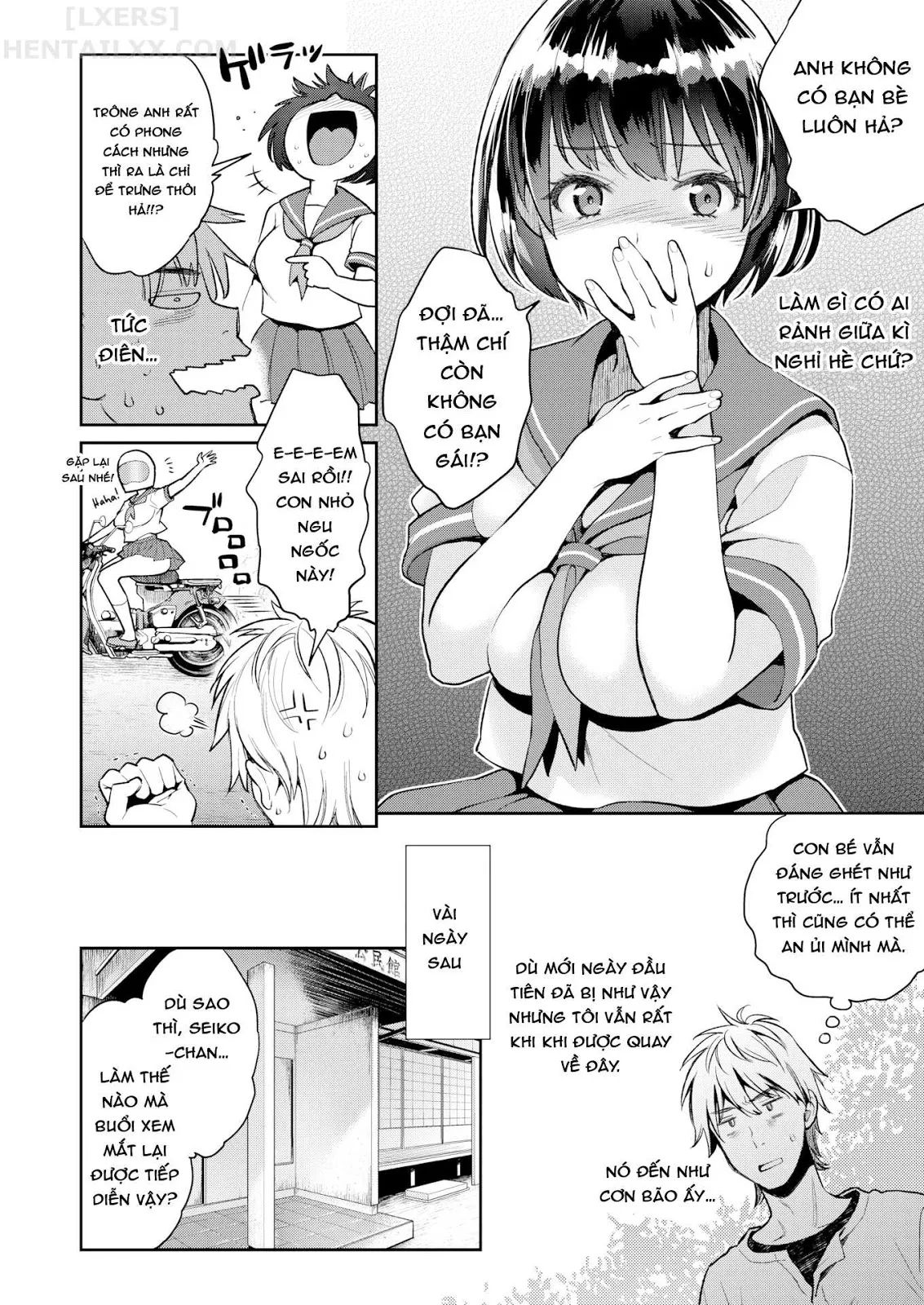 HentaiVN.net - Ảnh 5 - Horny Hometown [~Tomoe Challenge~] - Chap 1