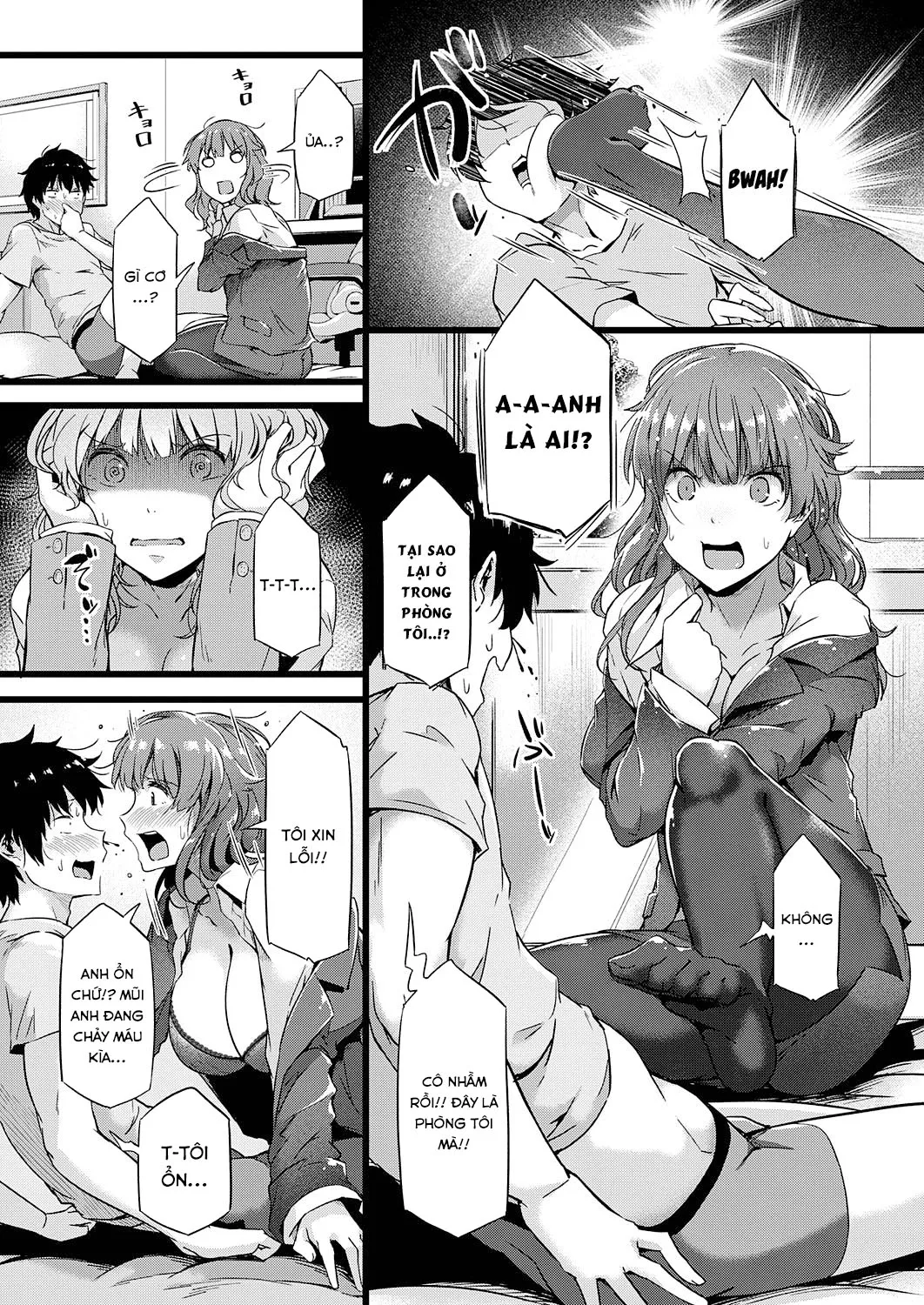 HentaiVN.net - Ảnh 5 - Wasted Encounter [Hebereke Encount] - Chap 1