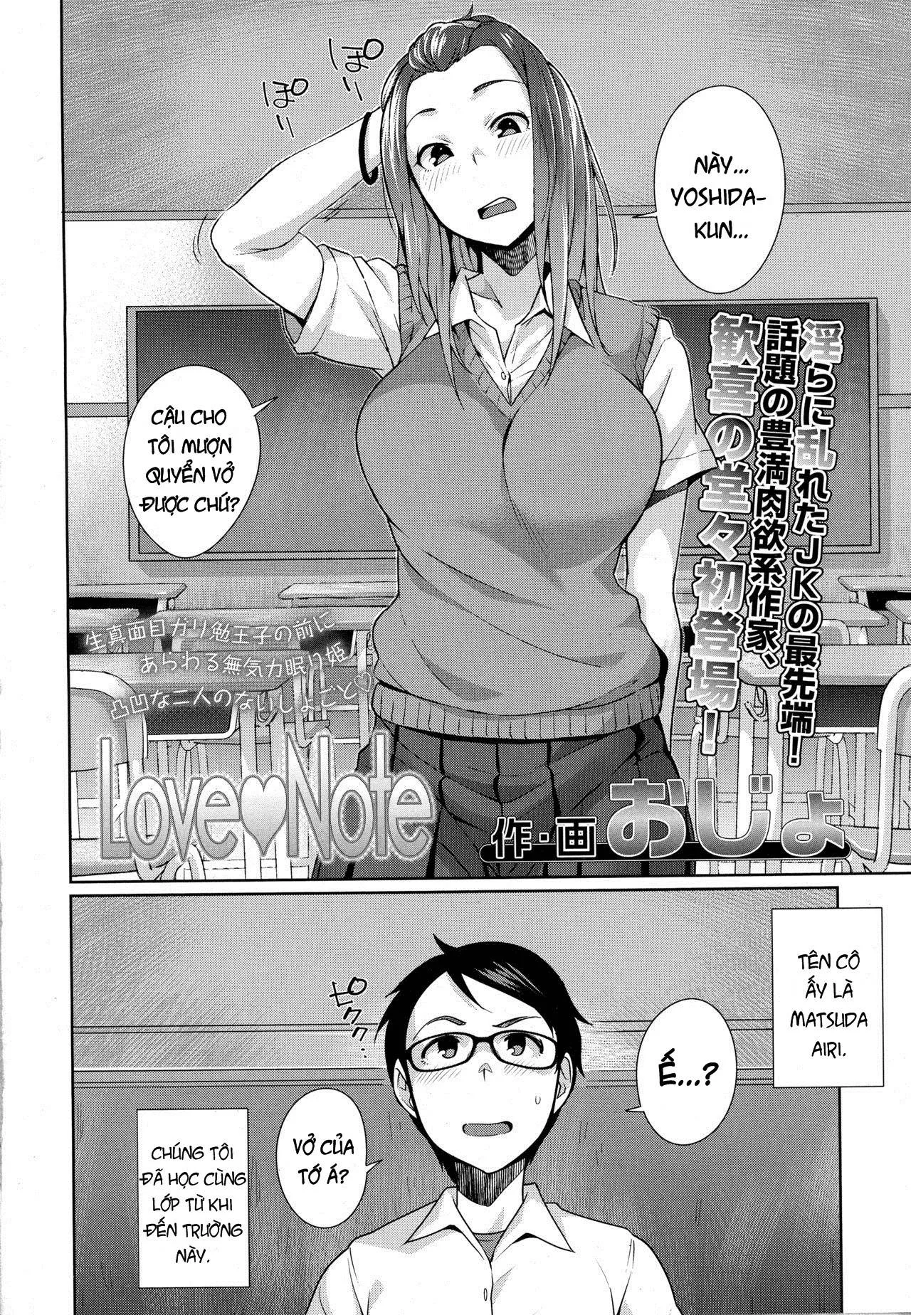 HentaiVN.net - Ảnh 3 - Thư♥tình [Love♥Note] - Chap 1
