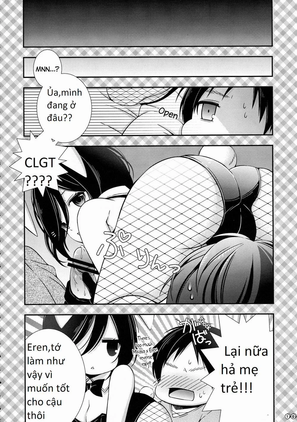 HentaiVN.net - Ảnh 10 - Bunny Girl no Mikasa to Eroi koto suru Hon (Shingeki No Kyojin) - Chap 1
