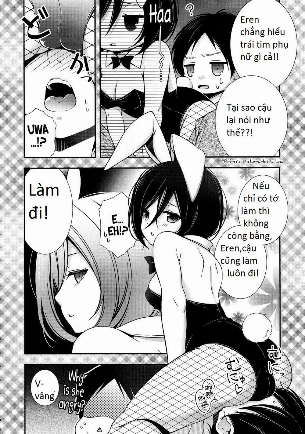 HentaiVN.net - Ảnh 12 - Bunny Girl no Mikasa to Eroi koto suru Hon (Shingeki No Kyojin) - Chap 1