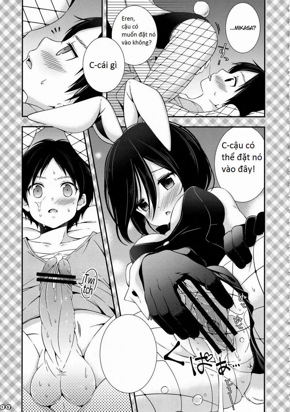 HentaiVN.net - Ảnh 15 - Bunny Girl no Mikasa to Eroi koto suru Hon (Shingeki No Kyojin) - Chap 1