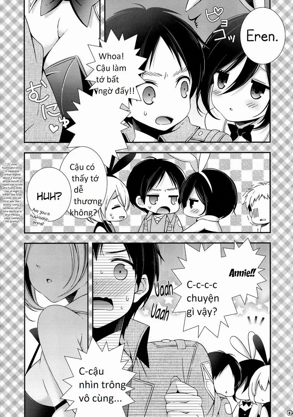 HentaiVN.net - Ảnh 8 - Bunny Girl no Mikasa to Eroi koto suru Hon (Shingeki No Kyojin) - Chap 1