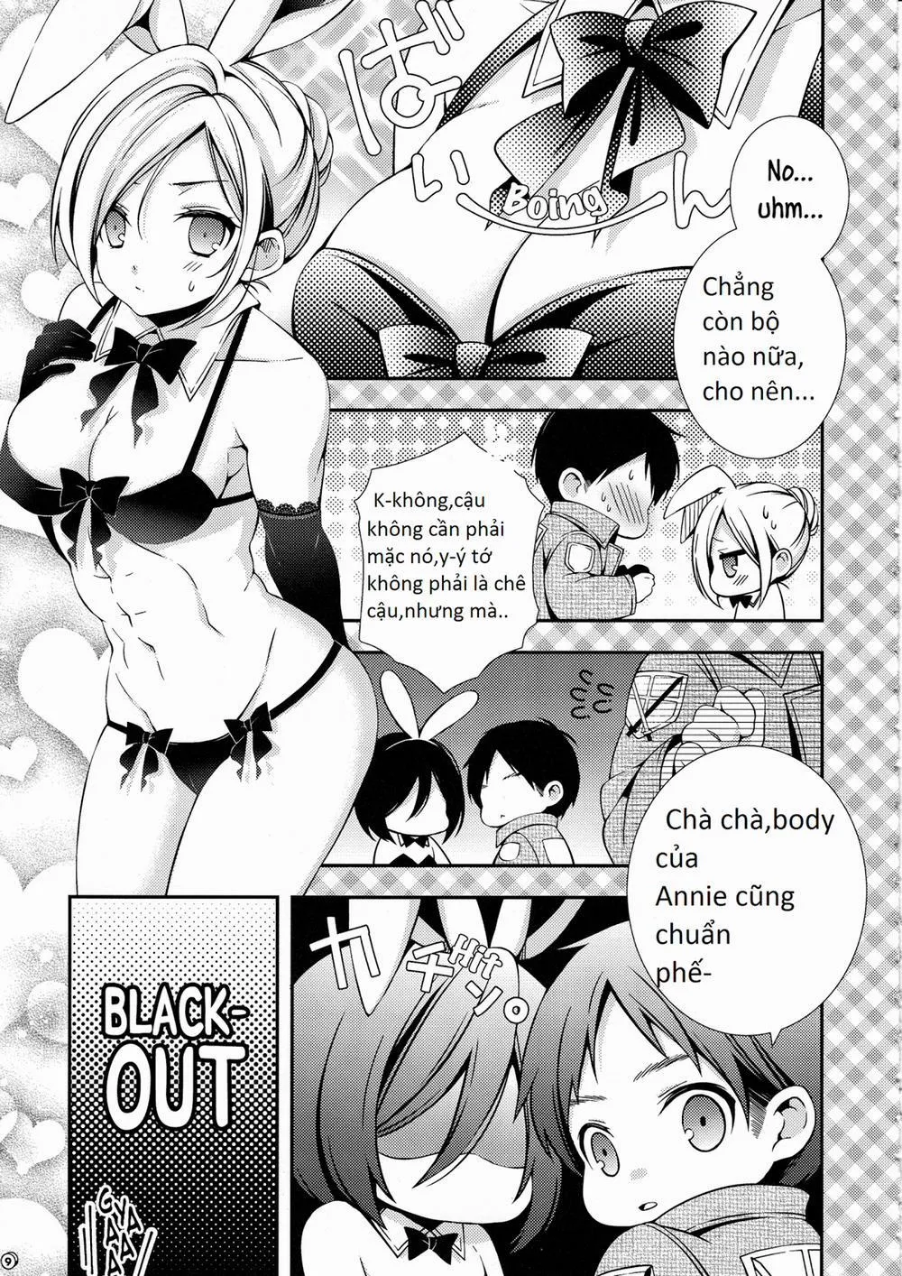 HentaiVN.net - Ảnh 9 - Bunny Girl no Mikasa to Eroi koto suru Hon (Shingeki No Kyojin) - Chap 1
