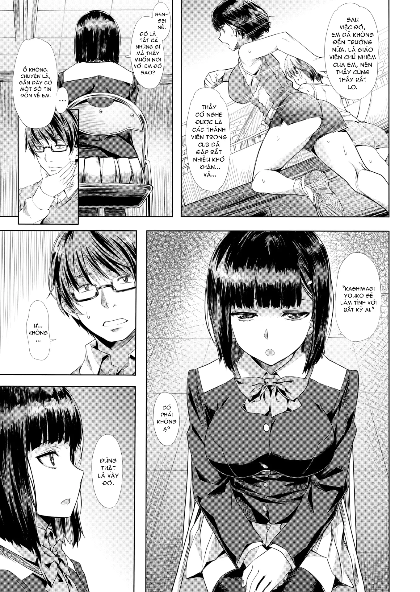 HentaiVN.net - Ảnh 10 - Vầng Trăng Tàn Nhuốm Màu Hoen Ố [Dark Gray Moon] - Chap 1