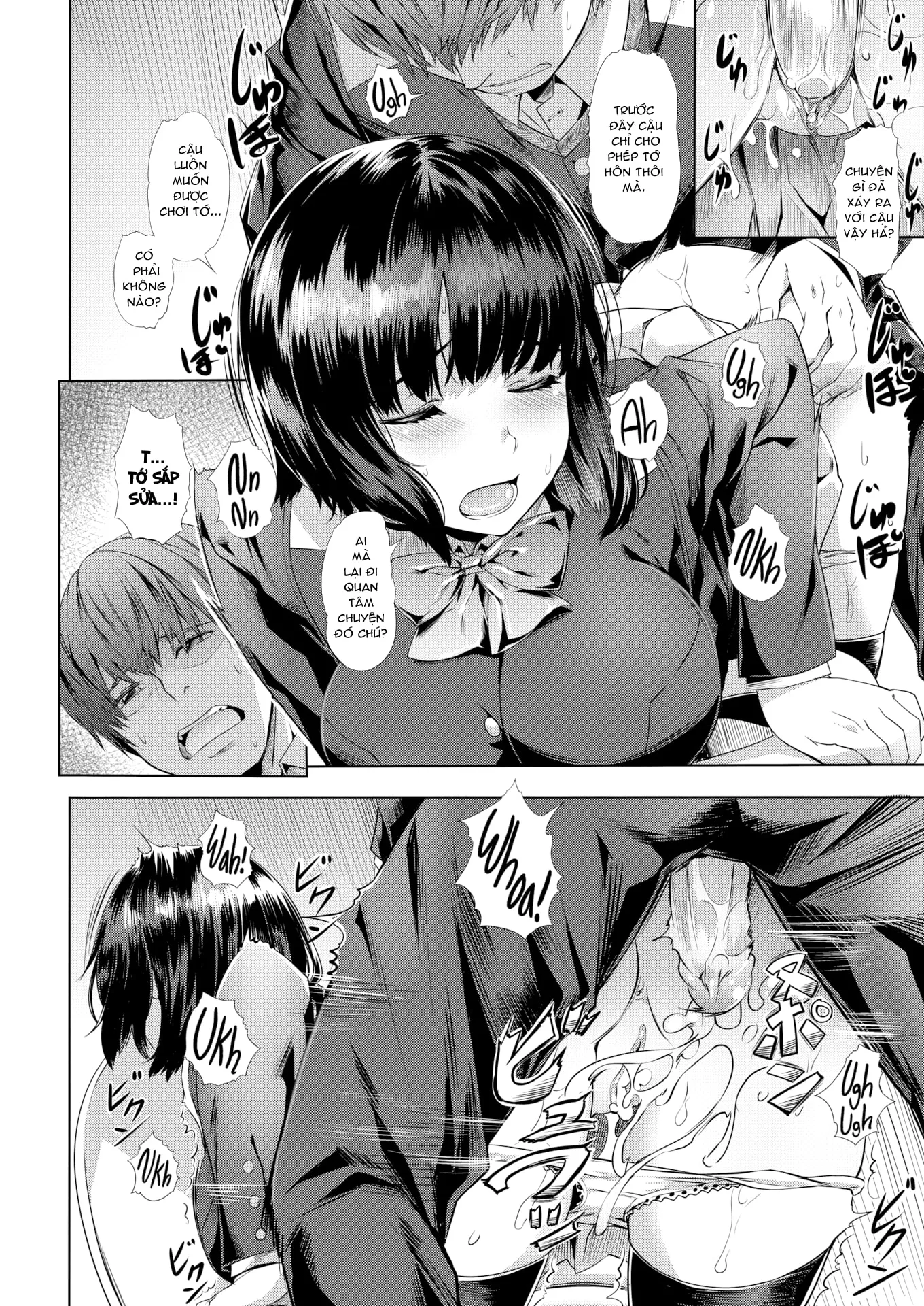 HentaiVN.net - Ảnh 5 - Vầng Trăng Tàn Nhuốm Màu Hoen Ố [Dark Gray Moon] - Chap 1