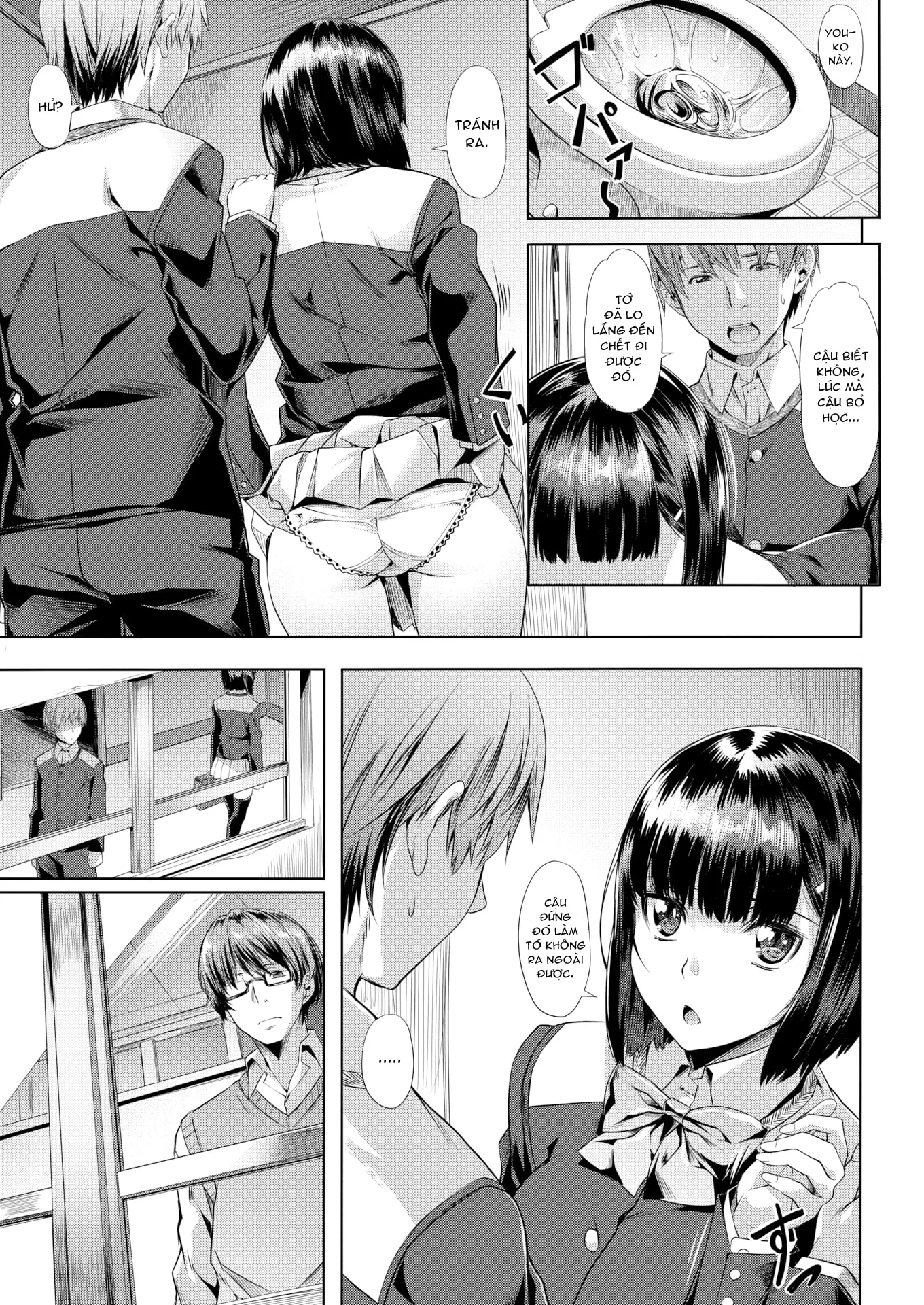 HentaiVN.net - Ảnh 6 - Vầng Trăng Tàn Nhuốm Màu Hoen Ố [Dark Gray Moon] - Chap 1