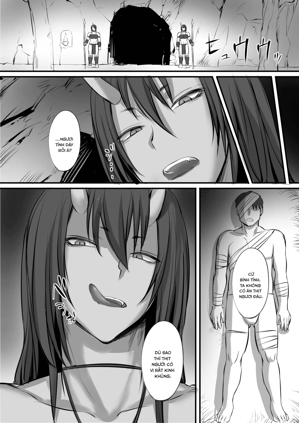 HentaiVN.net - Ảnh 3 - Oni ni Haiboku Shita Boukensha ga Rachi Sarete Kozukuri Suru Hanashi - Chap 1