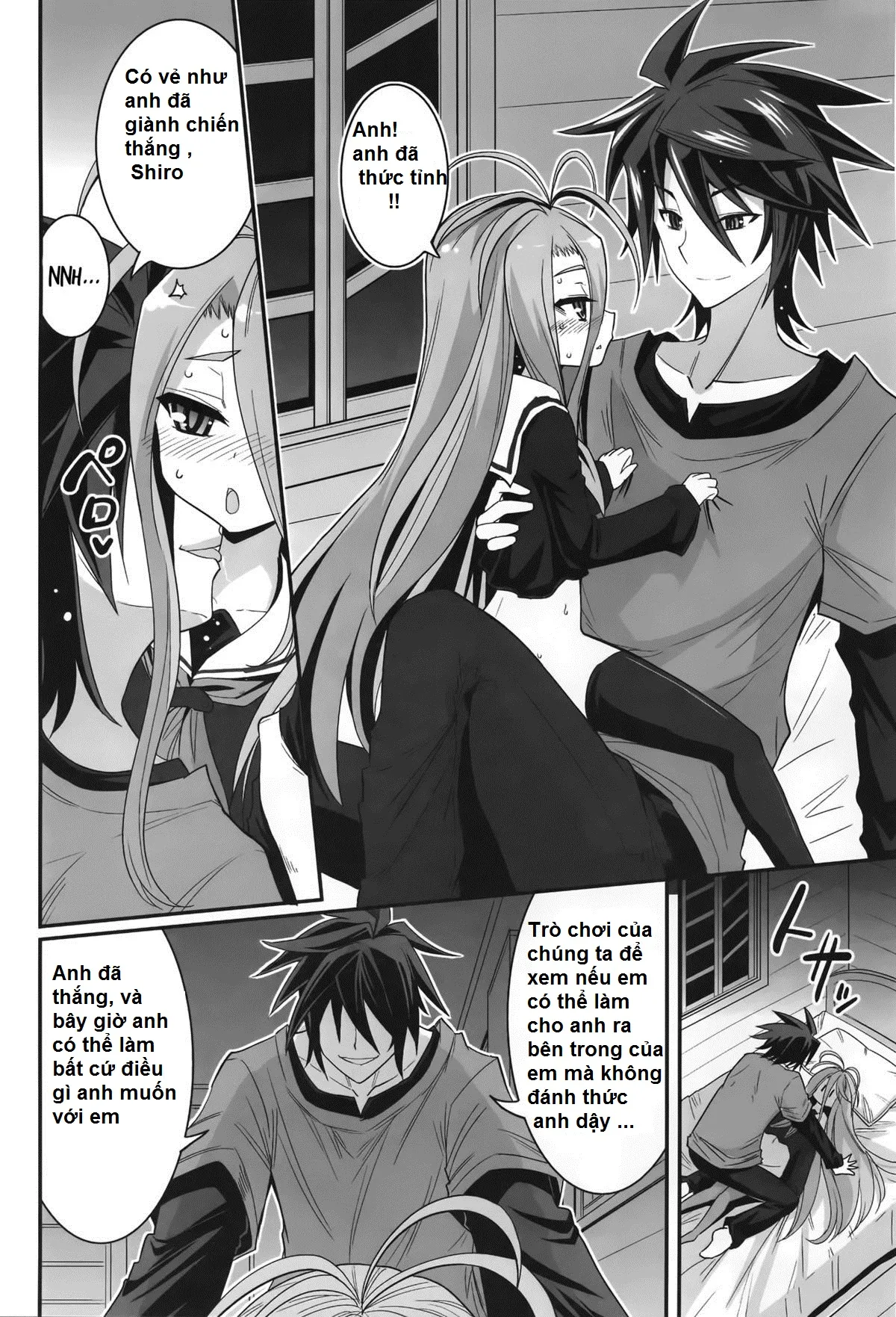 HentaiVN.net - Ảnh 13 - Shiro-Chan Assaults The Sleeping (No Game No Life) - Chap 1