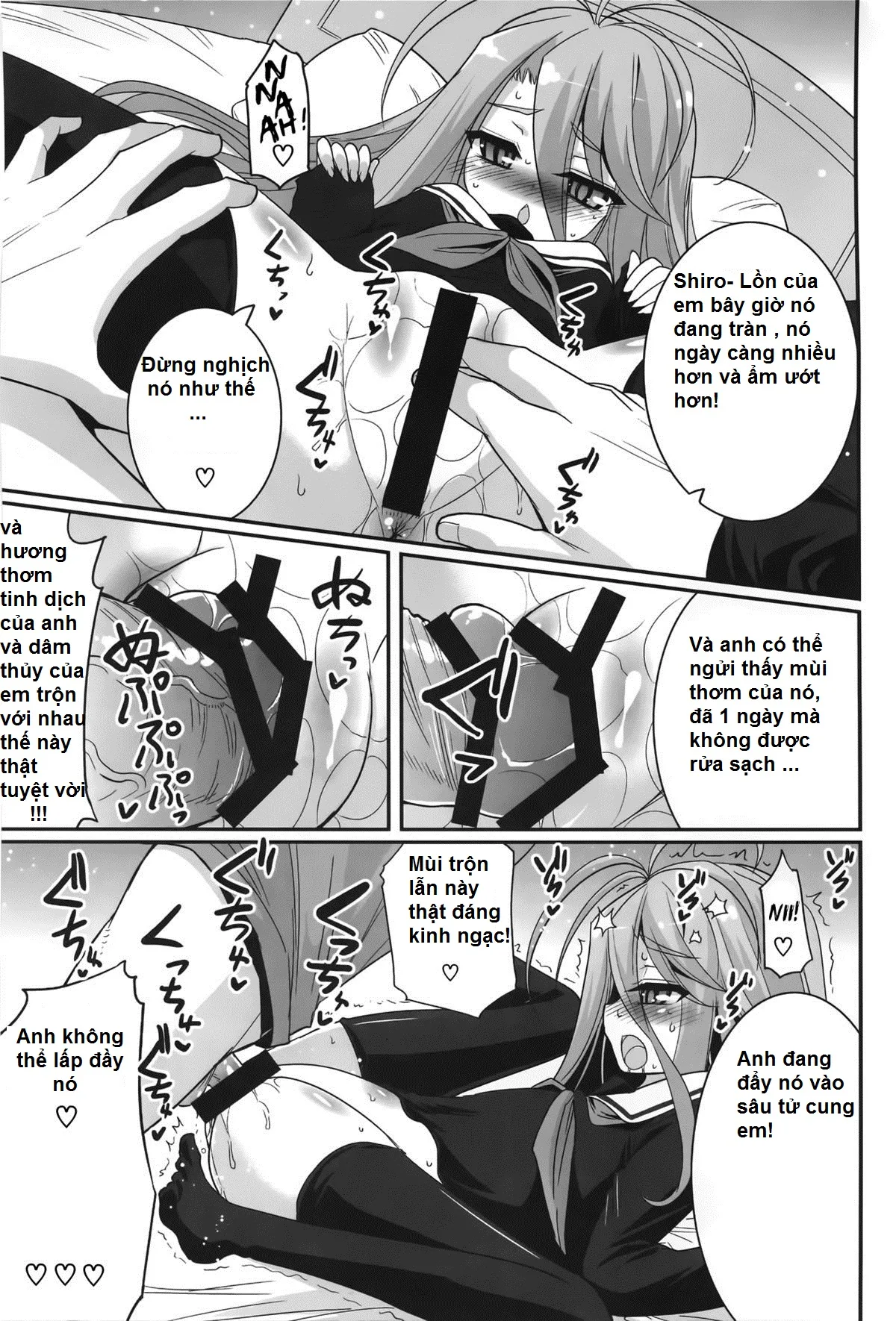 HentaiVN.net - Ảnh 14 - Shiro-Chan Assaults The Sleeping (No Game No Life) - Chap 1
