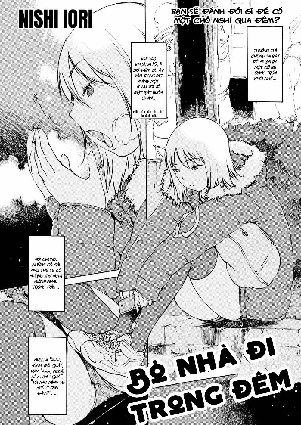HentaiVN.net - Ảnh 3 - Bỏ nhà đi trong đêm [Runaway Girls' Nest] - Chap 1