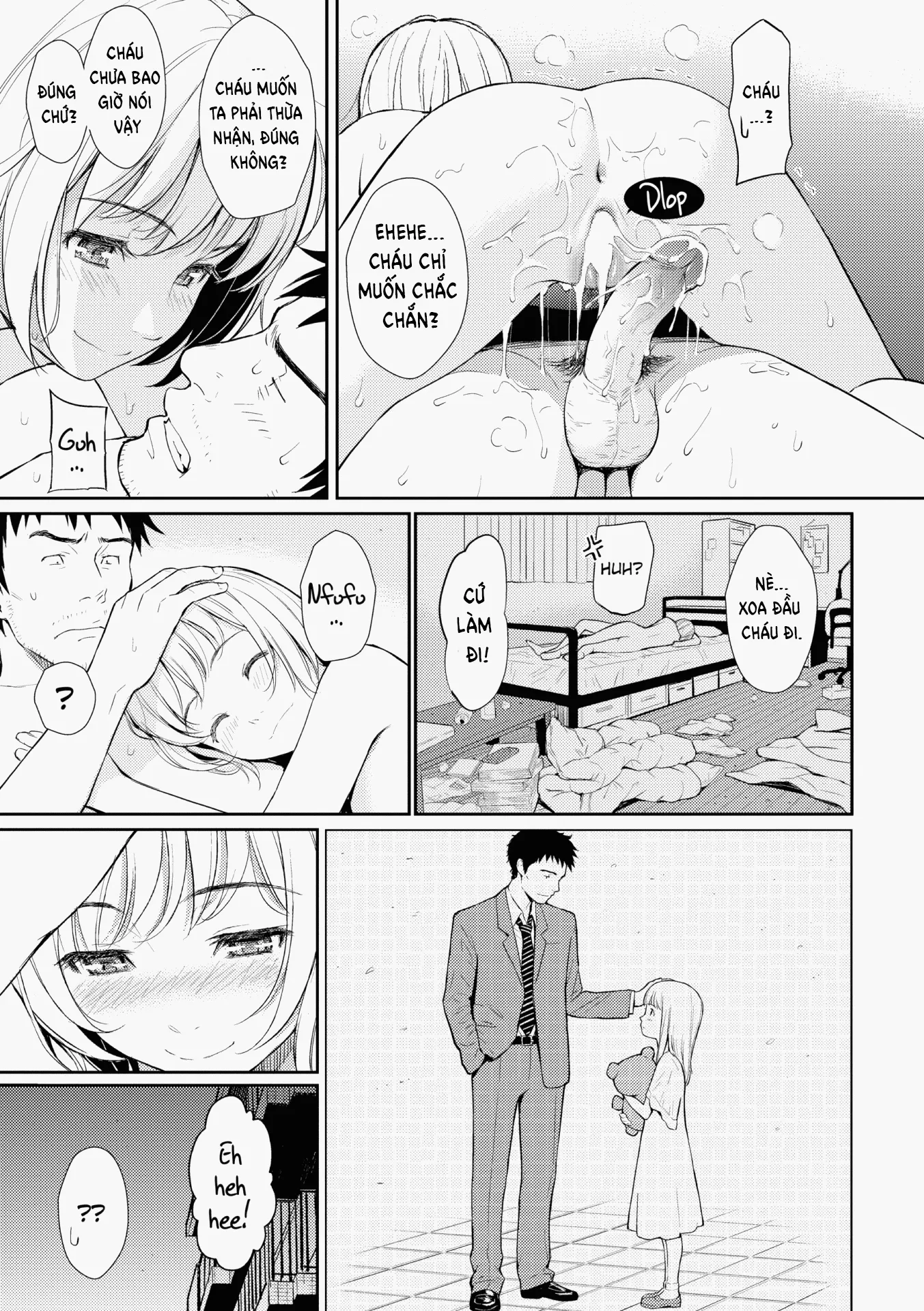 HentaiVN.net - Ảnh 19 - Đứa cháu gái phiền phức! [Little Devil @ Home] - Chap 1