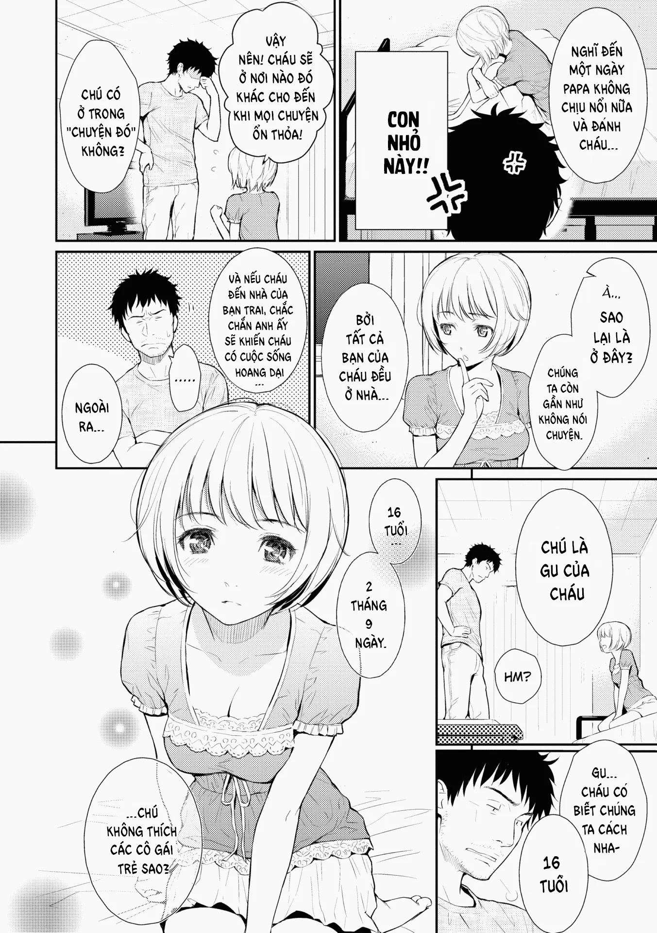 HentaiVN.net - Ảnh 5 - Đứa cháu gái phiền phức! [Little Devil @ Home] - Chap 1