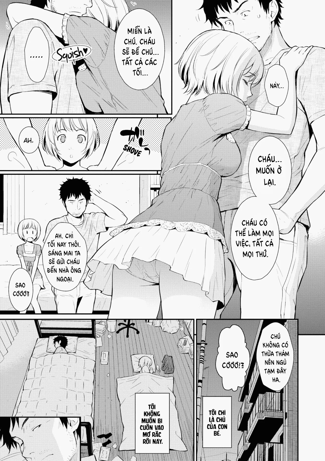 HentaiVN.net - Ảnh 6 - Đứa cháu gái phiền phức! [Little Devil @ Home] - Chap 1