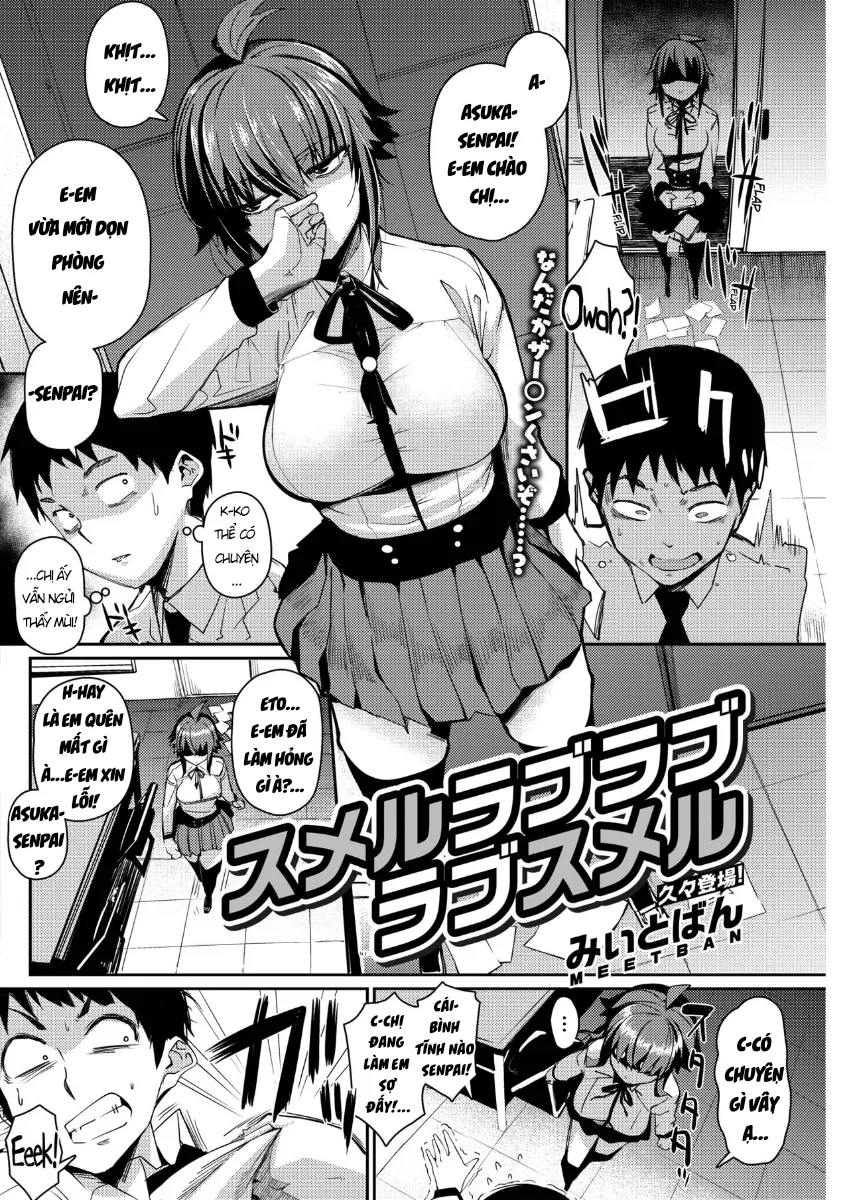 HentaiVN.net - Ảnh 3 - Chịch Senpai Hứng Tình ♡ [スメルラブラブラブスメル] - Chap 1
