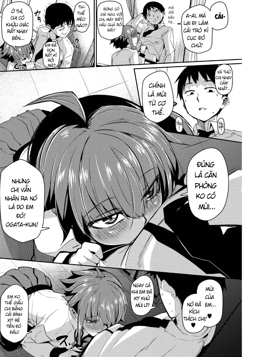 HentaiVN.net - Ảnh 5 - Chịch Senpai Hứng Tình ♡ [スメルラブラブラブスメル] - Chap 1