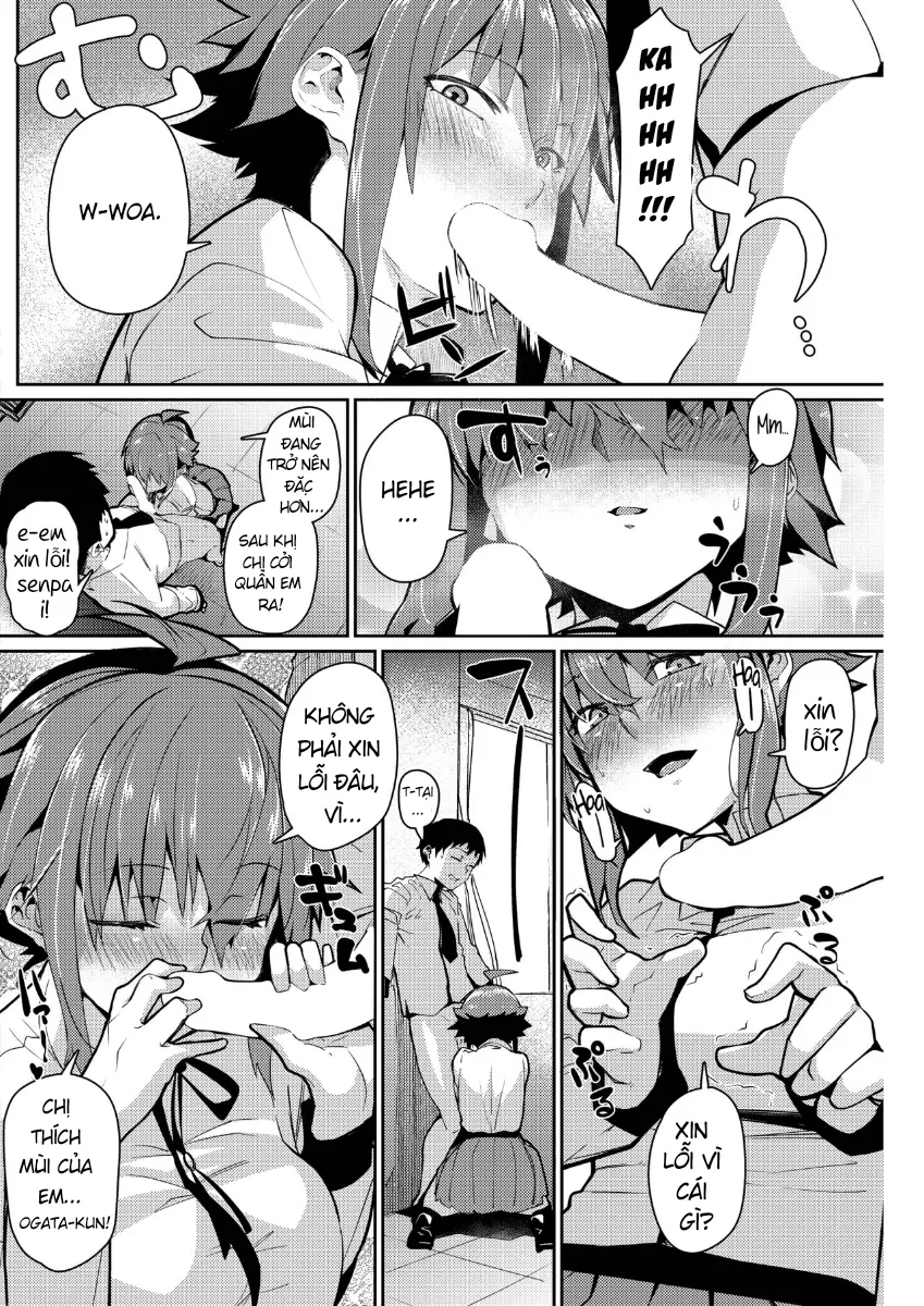 HentaiVN.net - Ảnh 7 - Chịch Senpai Hứng Tình ♡ [スメルラブラブラブスメル] - Chap 1