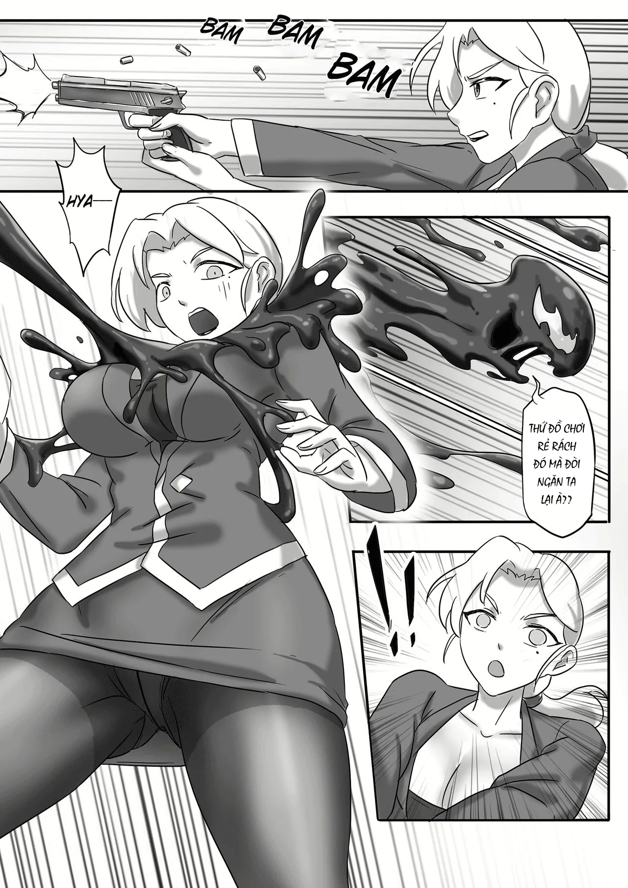 HentaiVN.net - Ảnh 4 - Nhện Đen [毒液--融合再生01] - Chap 1