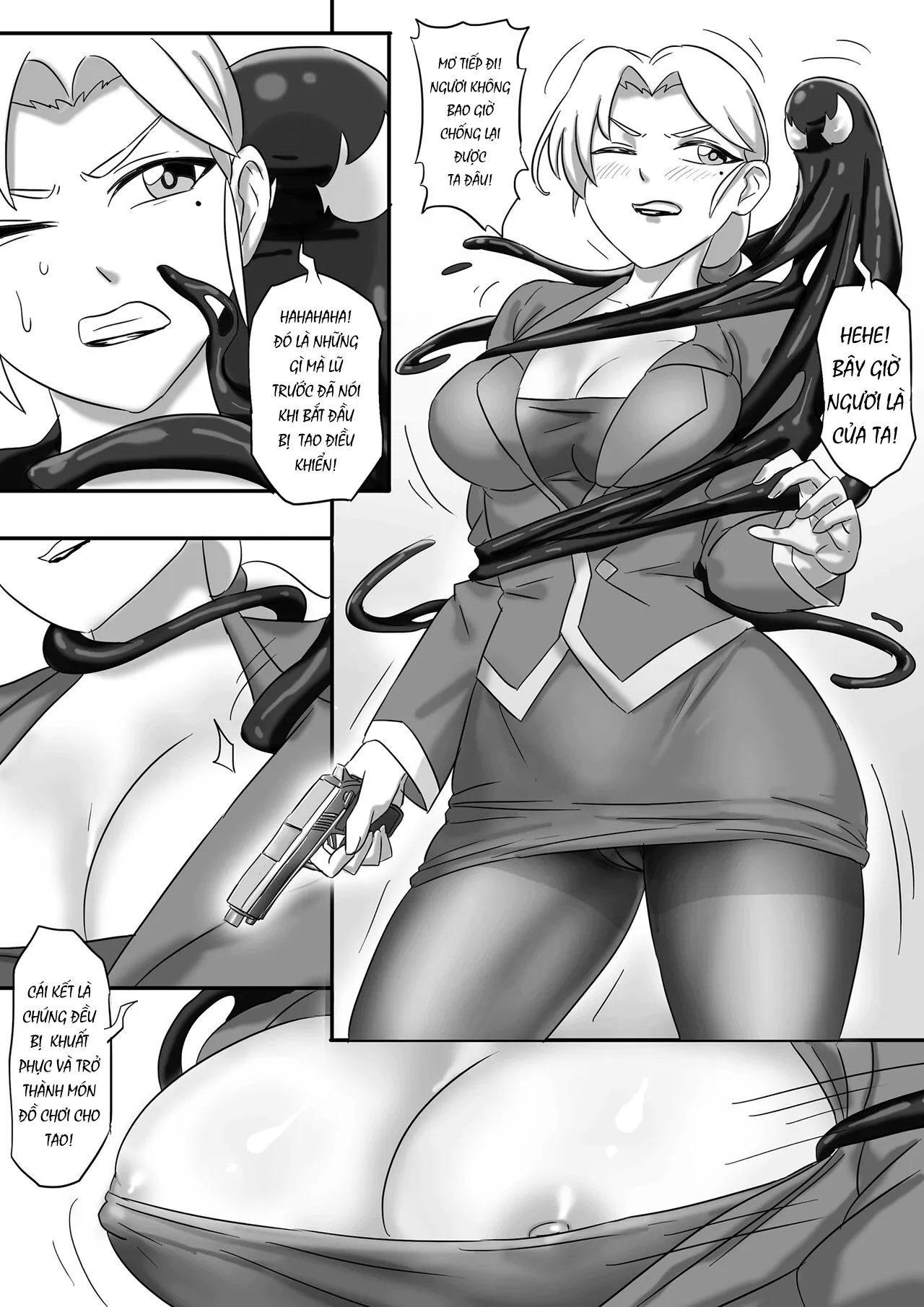 HentaiVN.net - Ảnh 5 - Nhện Đen [毒液--融合再生01] - Chap 1