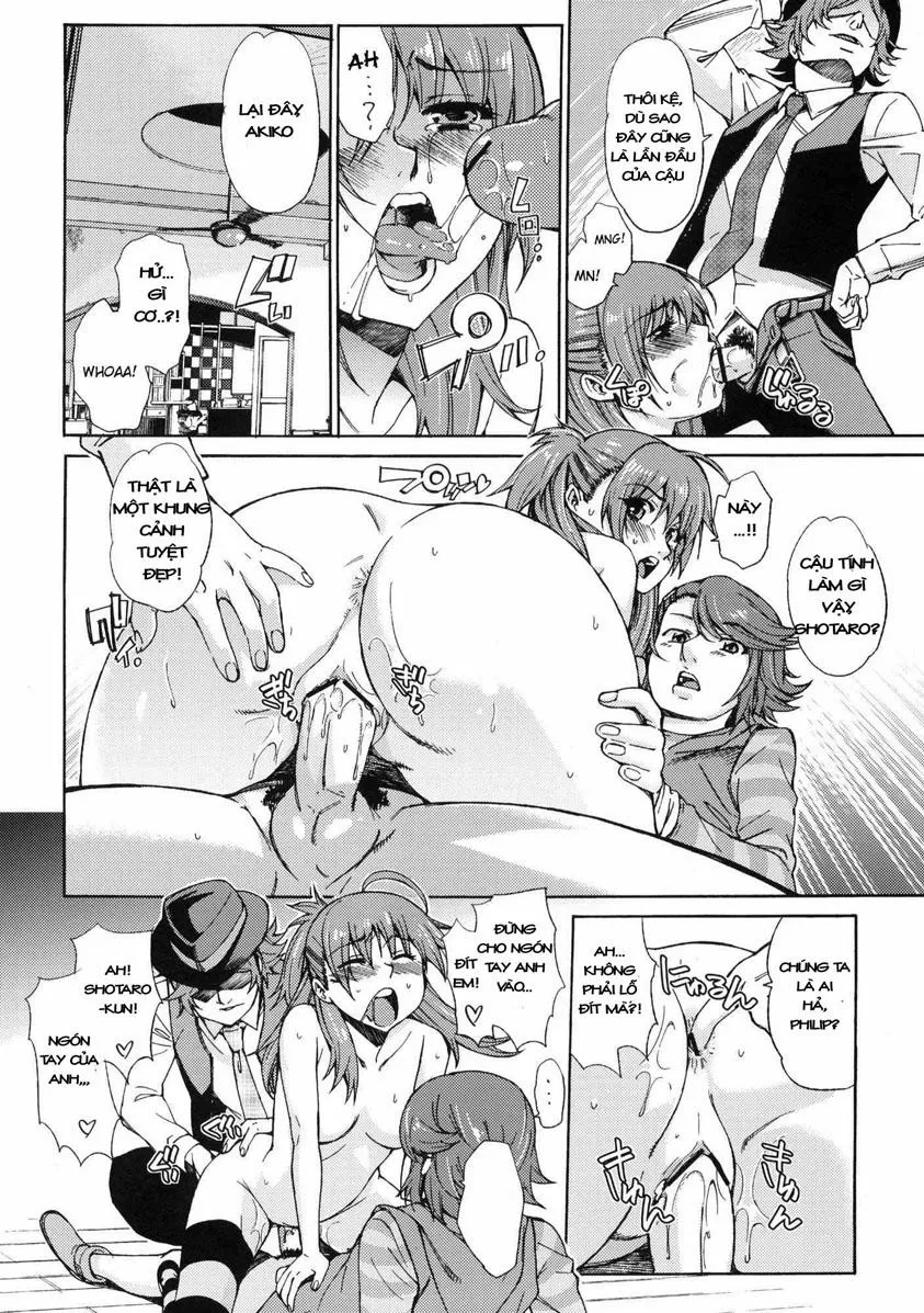 HentaiVN.net - Ảnh 17 - Iron na Imi de Double na Ero hon desu (Kamen Rider W) - Chap 1