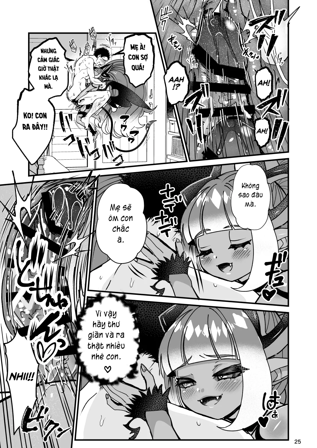 HentaiVN.net - Ảnh 25 - Futanari Devil Mama no Mesu ni Naru - Chap 1