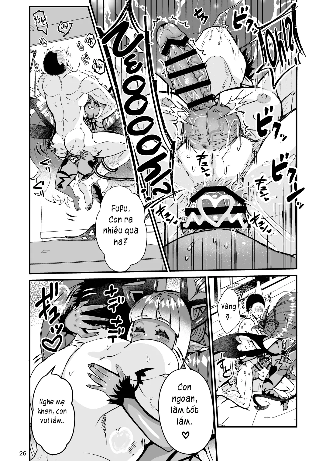 HentaiVN.net - Ảnh 26 - Futanari Devil Mama no Mesu ni Naru - Chap 1