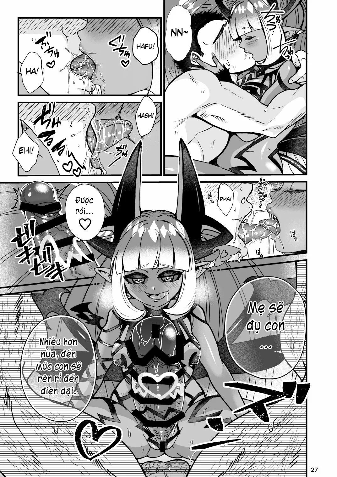 HentaiVN.net - Ảnh 27 - Futanari Devil Mama no Mesu ni Naru - Chap 1