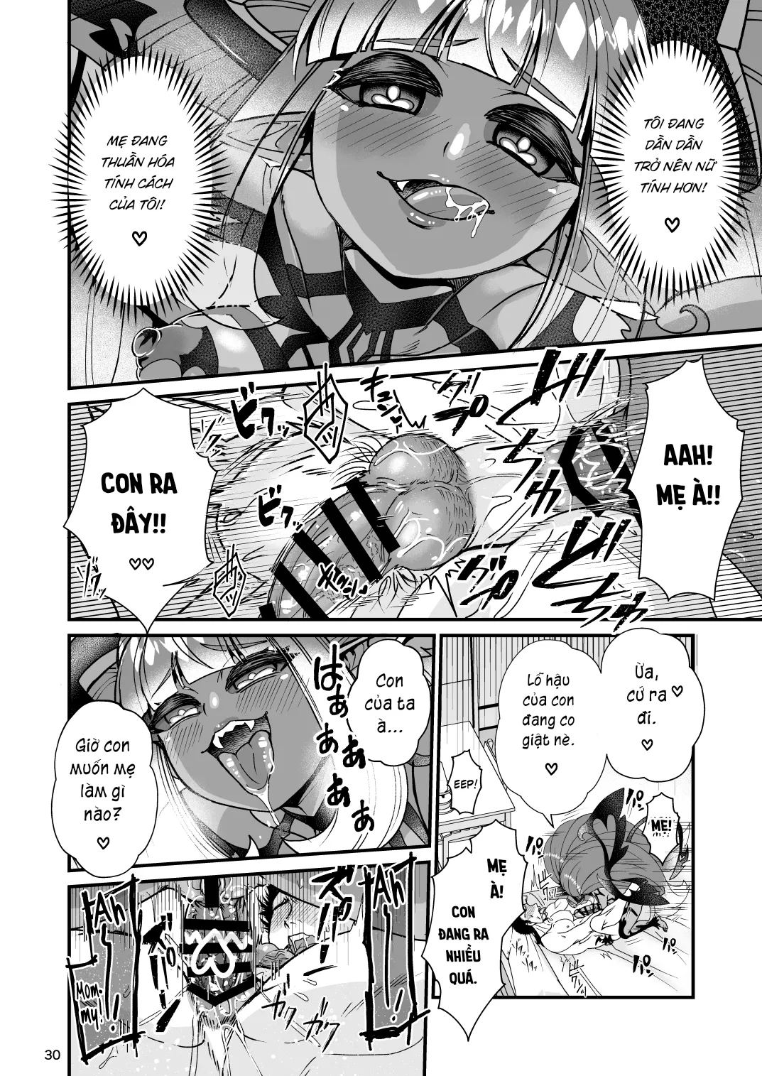 HentaiVN.net - Ảnh 30 - Futanari Devil Mama no Mesu ni Naru - Chap 1
