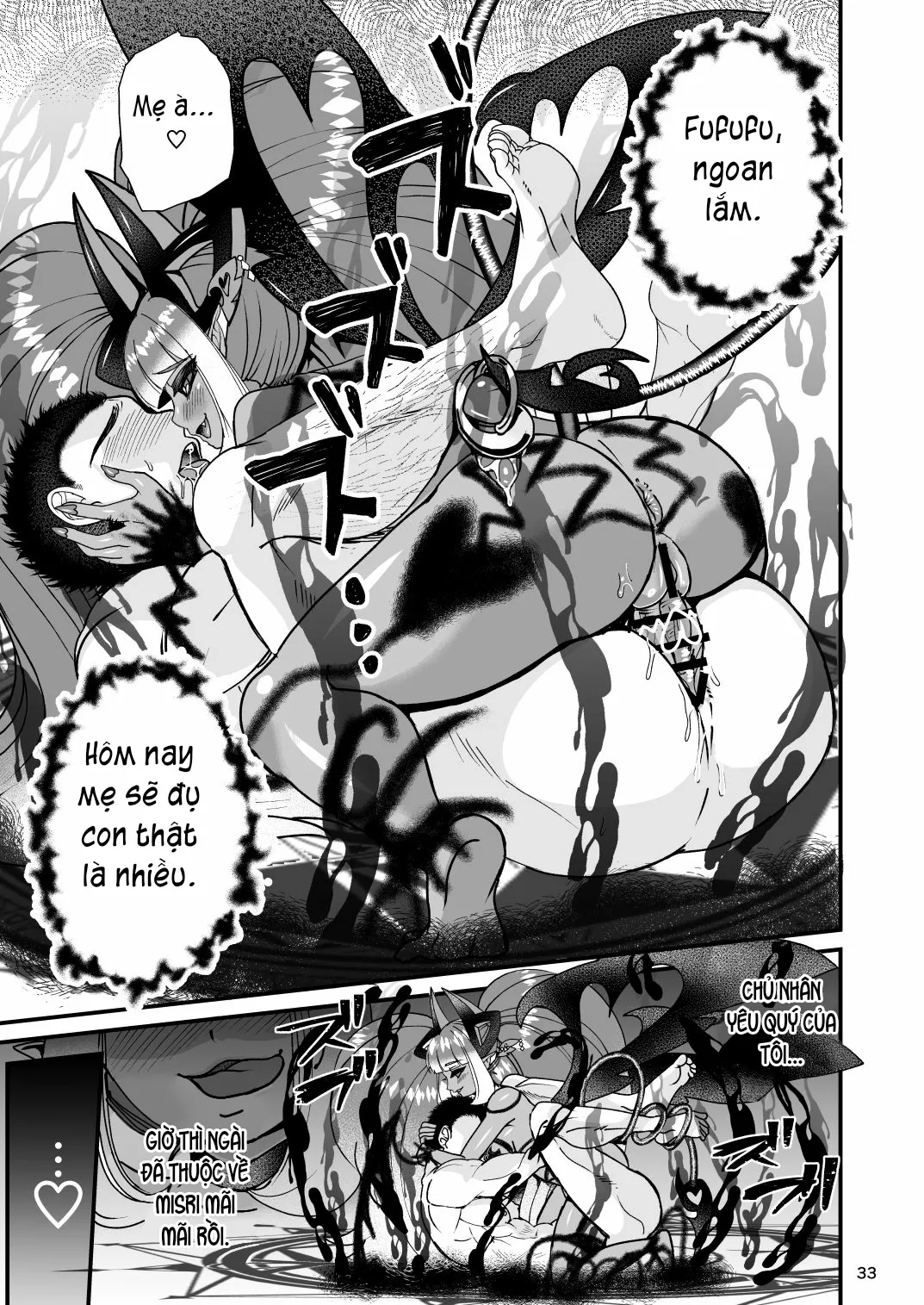 HentaiVN.net - Ảnh 33 - Futanari Devil Mama no Mesu ni Naru - Chap 1
