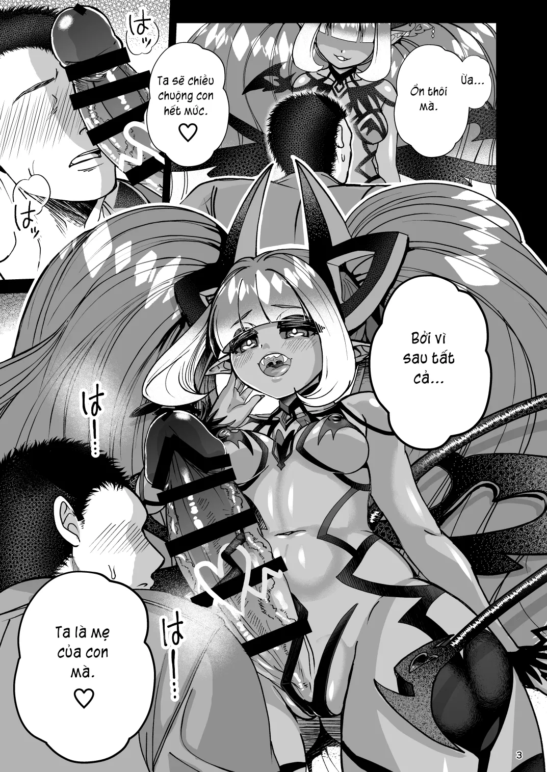 HentaiVN.net - Ảnh 3 - Futanari Devil Mama no Mesu ni Naru - Chap 1